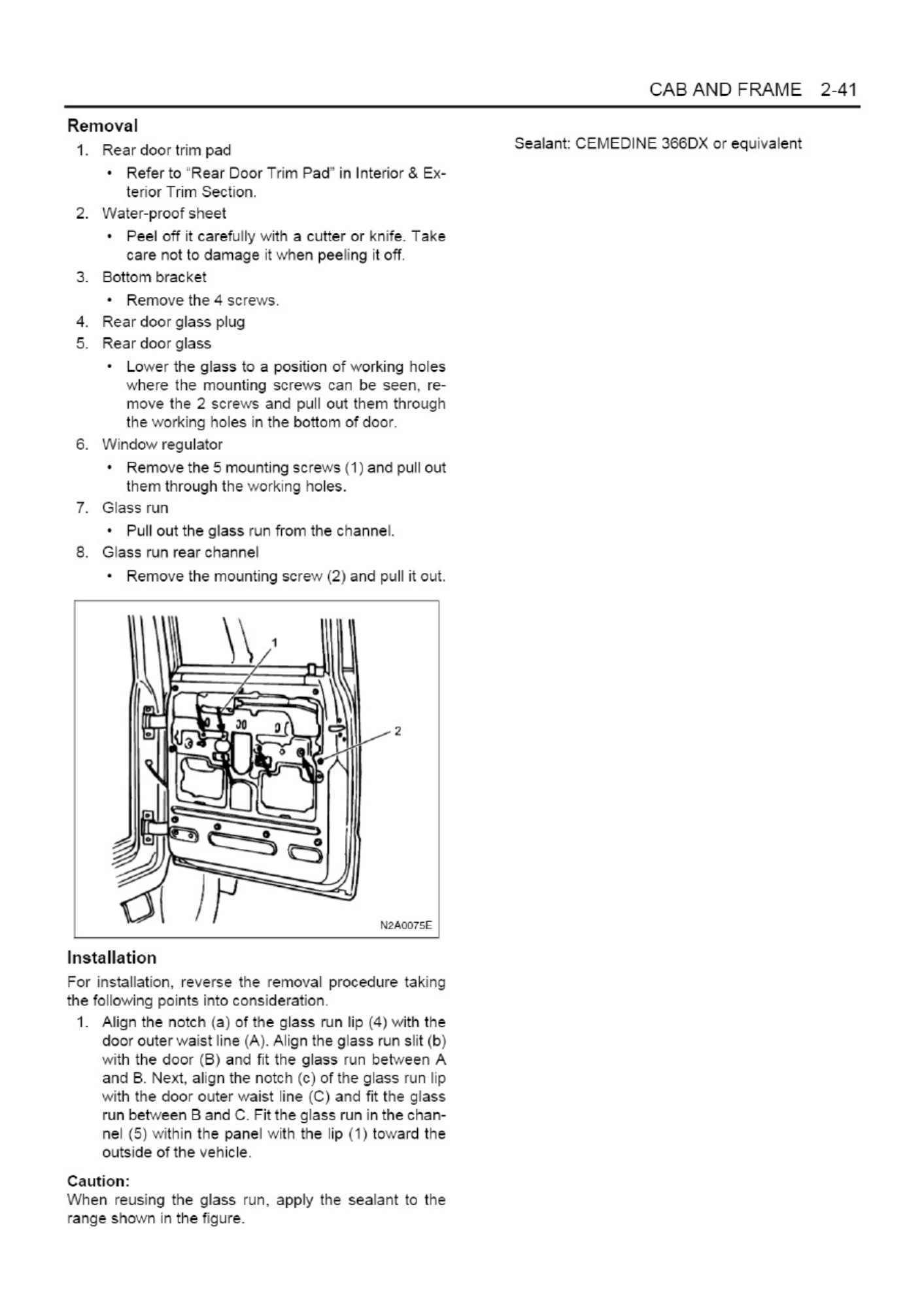 Sample 5 of Isuzu 2005 Isuzu Elf - N-Series - Frame a Technical Manual [PDF]