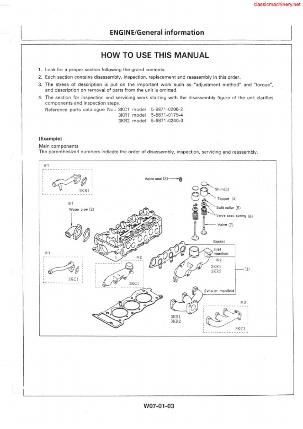 Sample 3 of Isuzu 3kc1 3kr1 3kr2 Technical Manual [PDF]