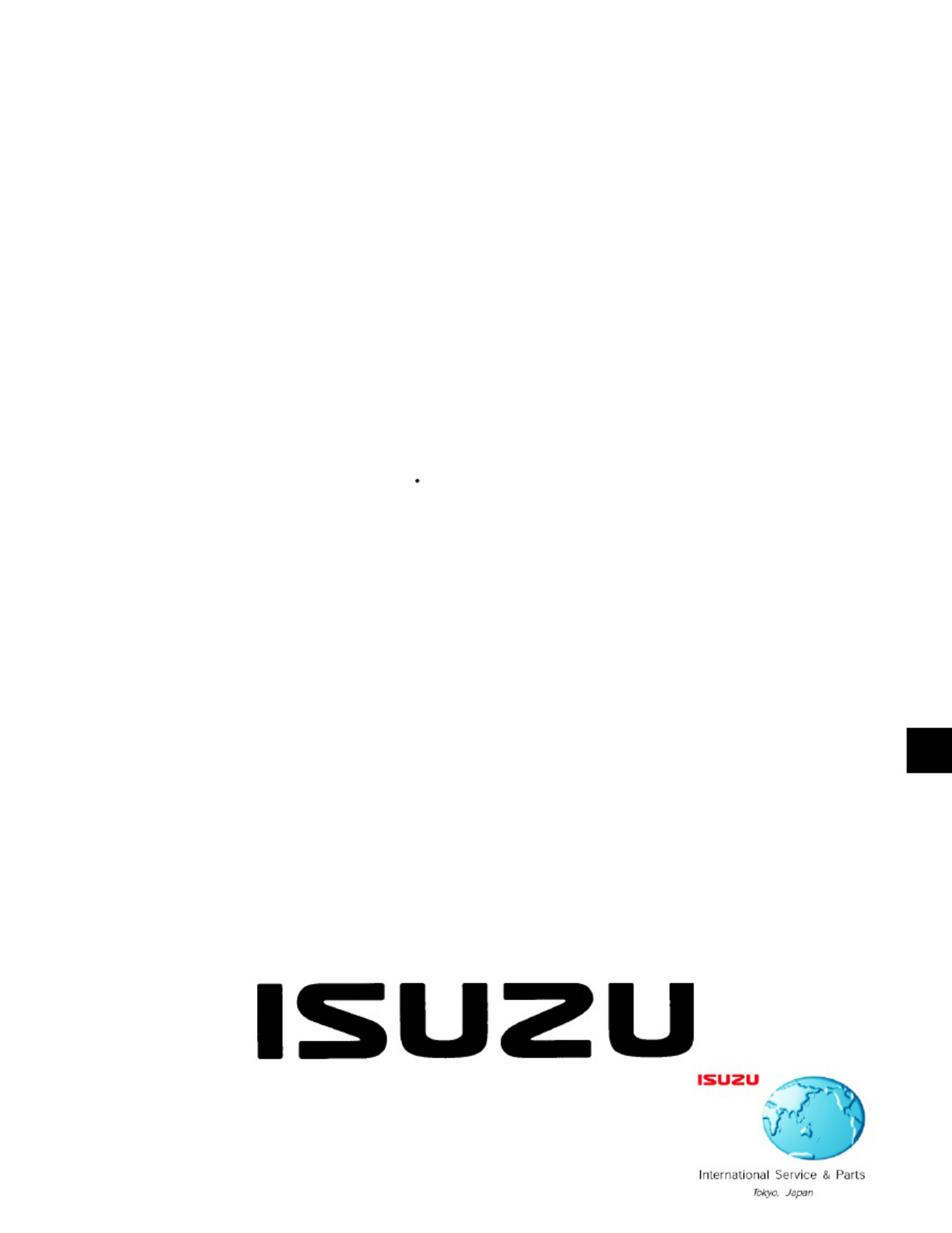 Isuzu 4JA1 Engine Workshop Service Manual [PDF] cover