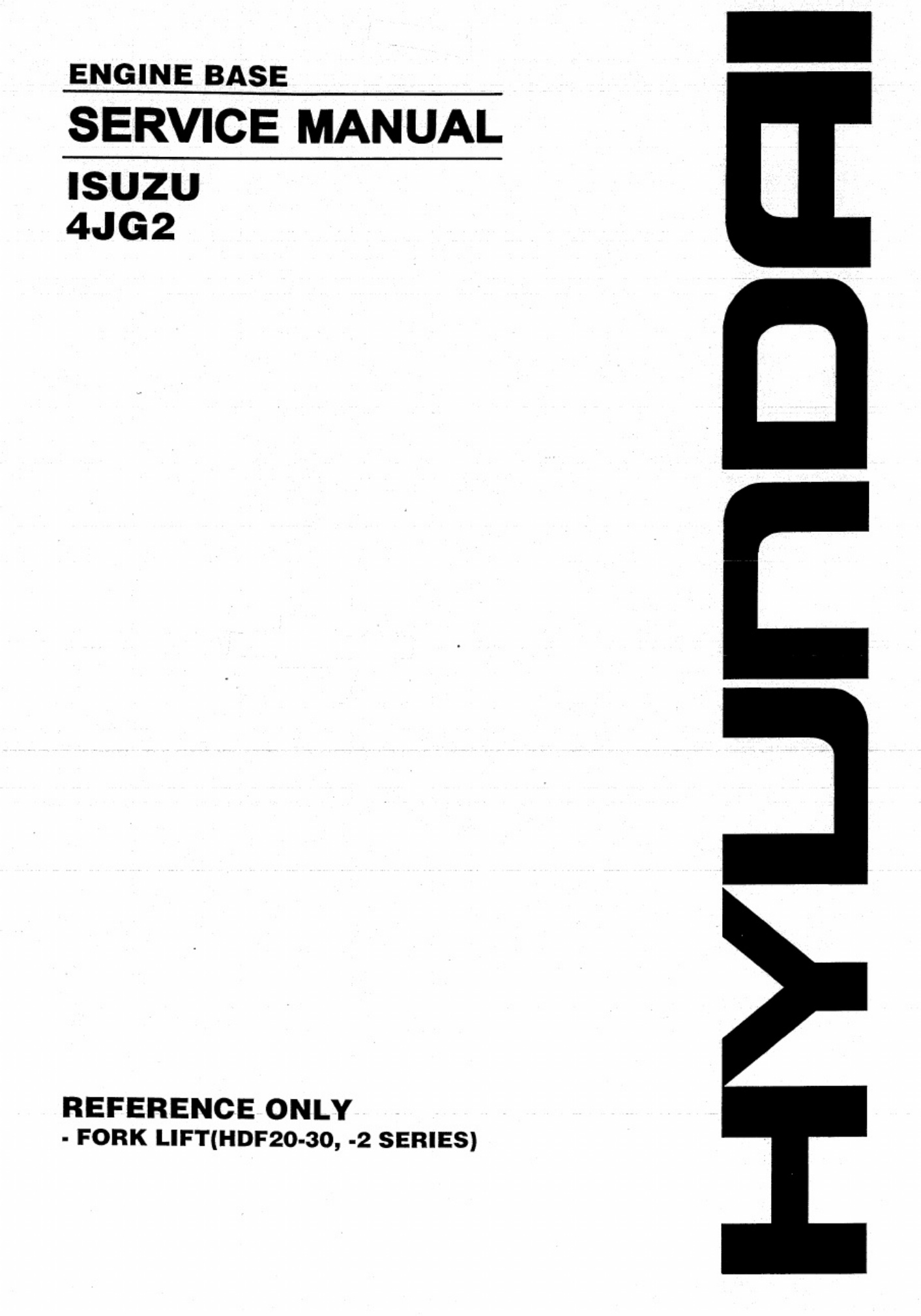 Isuzu 4jg 2 Technical Manual [PDF] cover