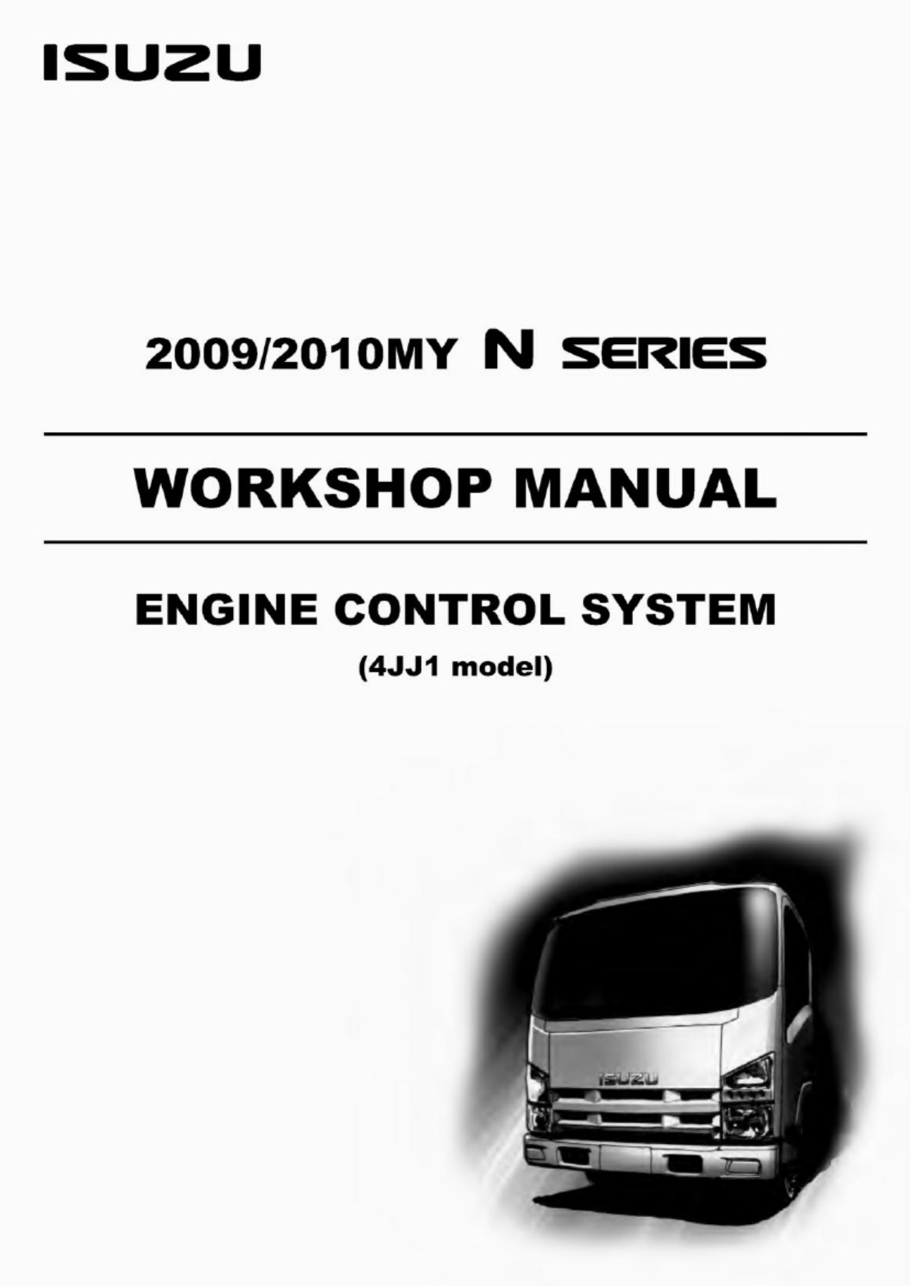 Isuzu 4JJ1 Engine Control Technical Manual [PDF] cover
