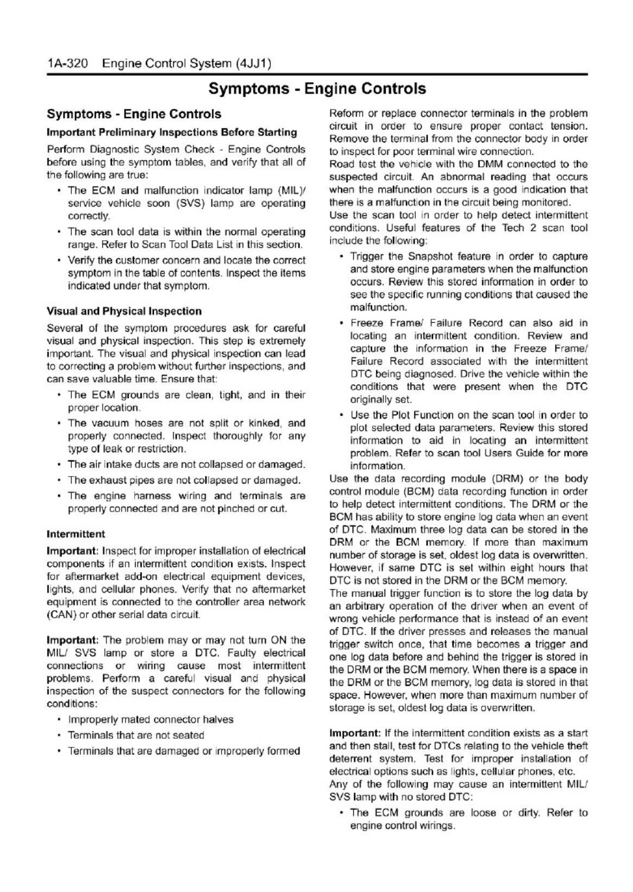 Sample 7 of Isuzu 4JJ1 Engine Control Technical Manual [PDF]