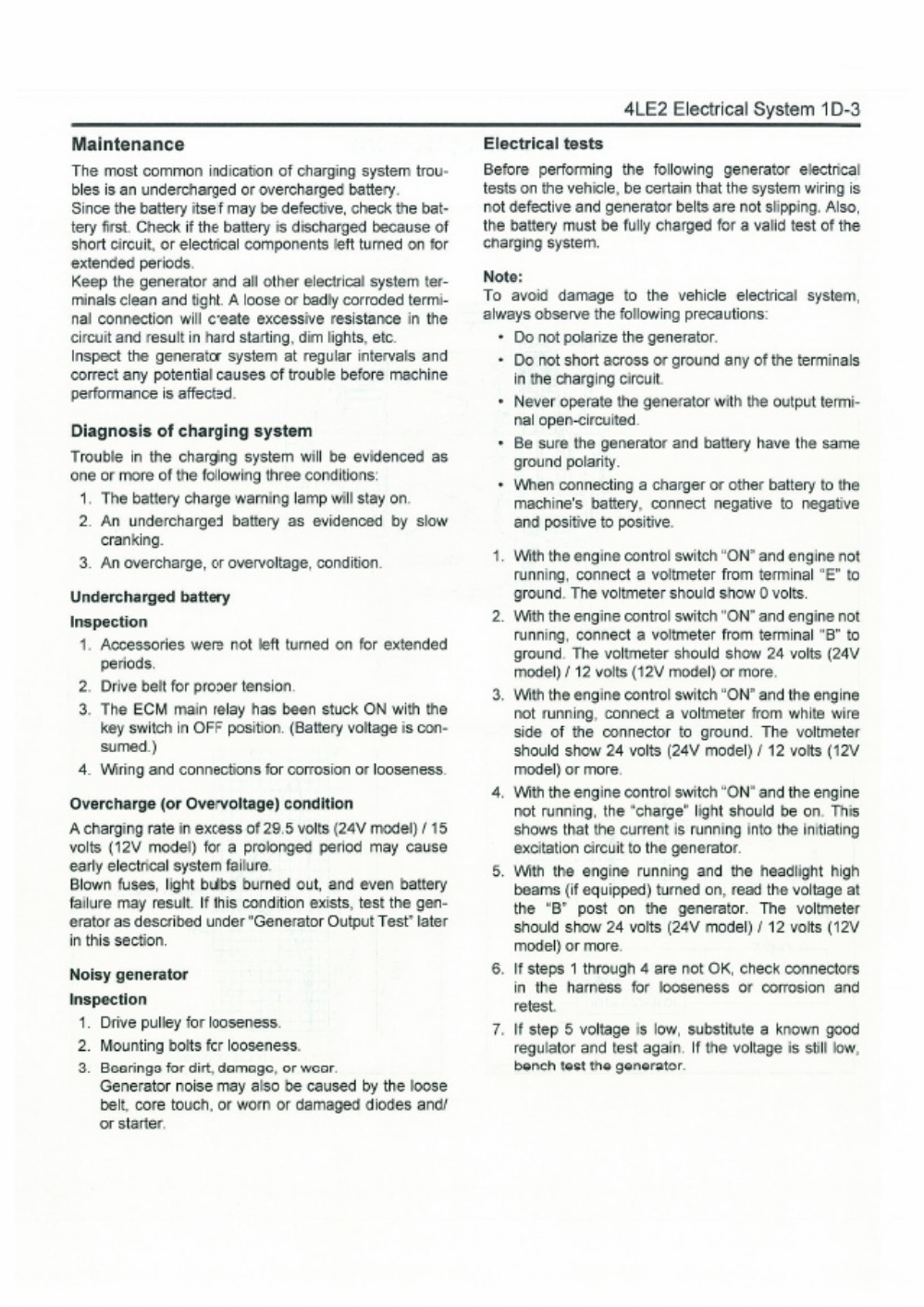 Sample 7 of Isuzu 4LE2 Workshop Service Manual [PDF]