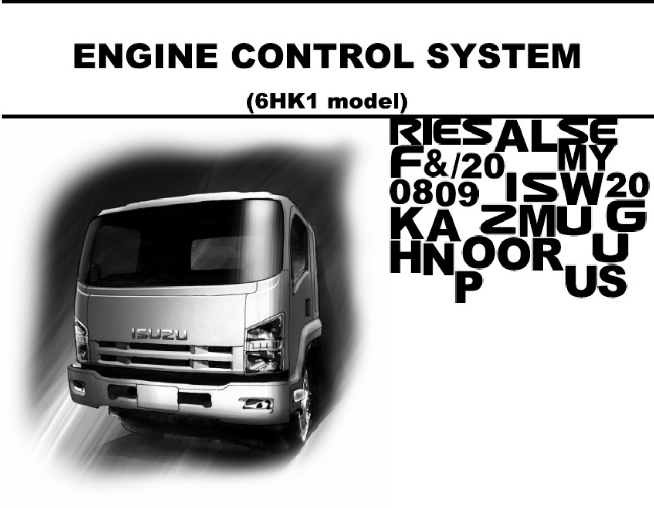 Isuzu 6HK1 Engine Control Technical Manual [PDF] cover