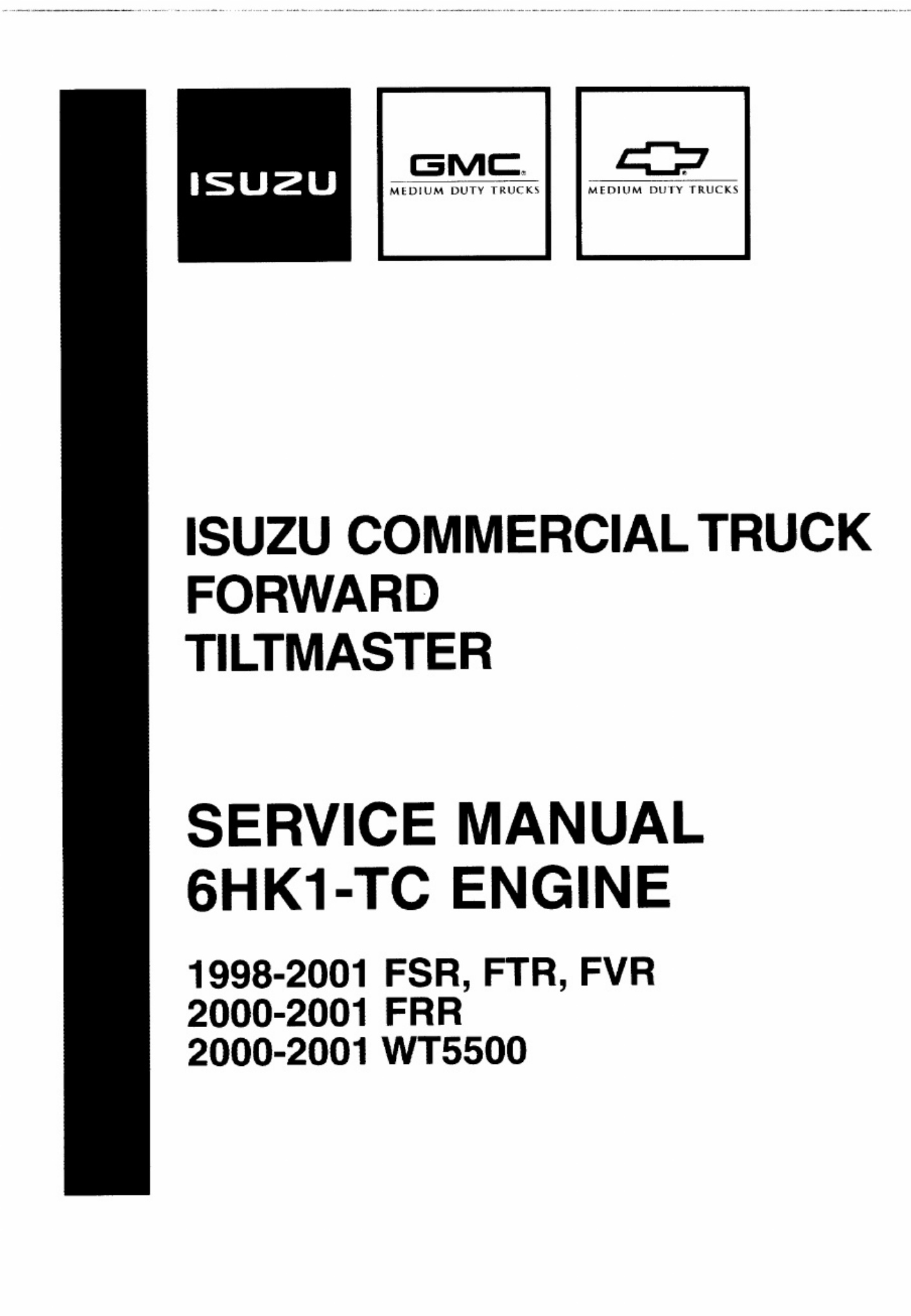 Isuzu 6hk1 Technical Manual [PDF] cover