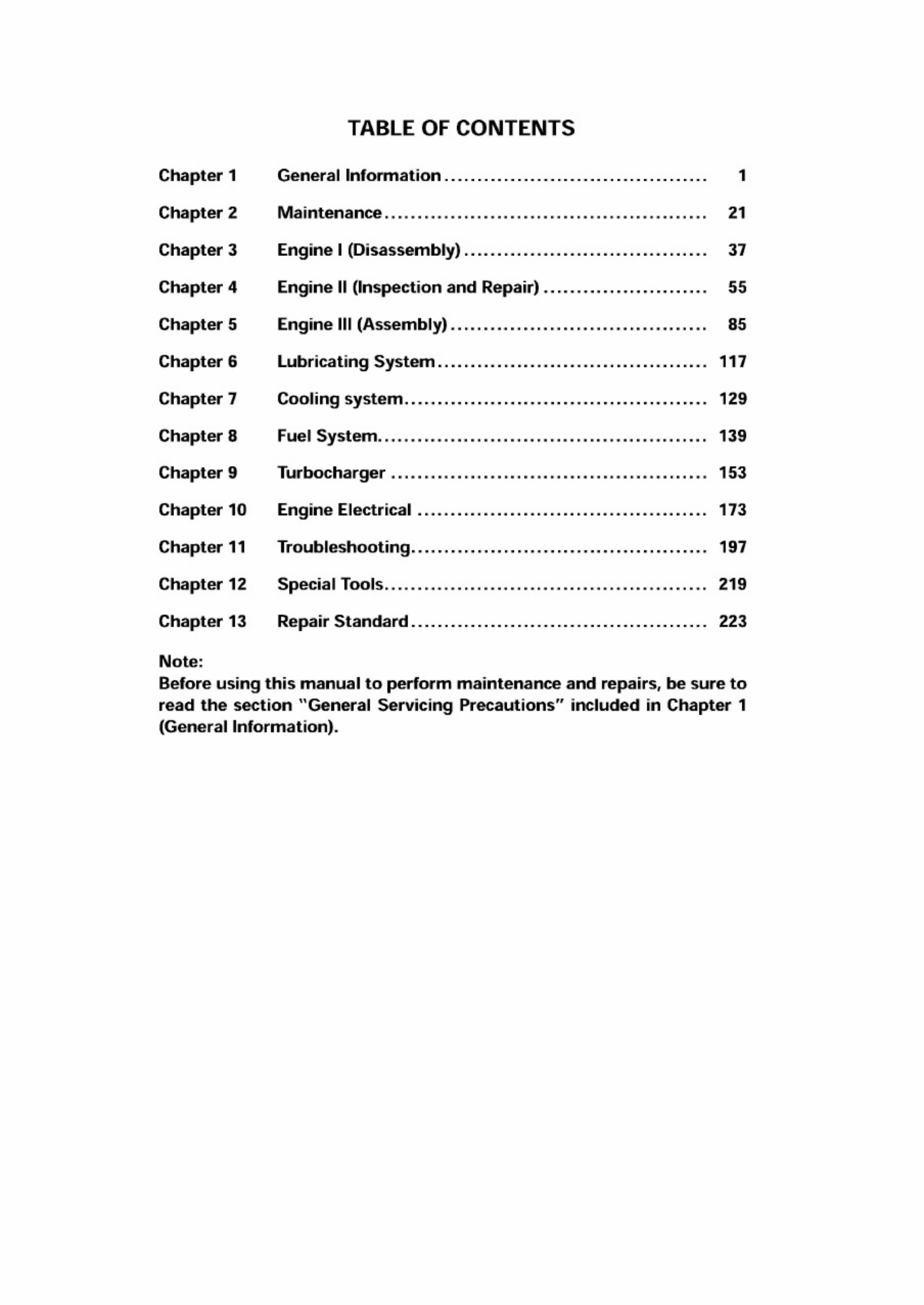 Sample 3 of Isuzu 6SD1T Engine Workshop Service Manual [PDF]