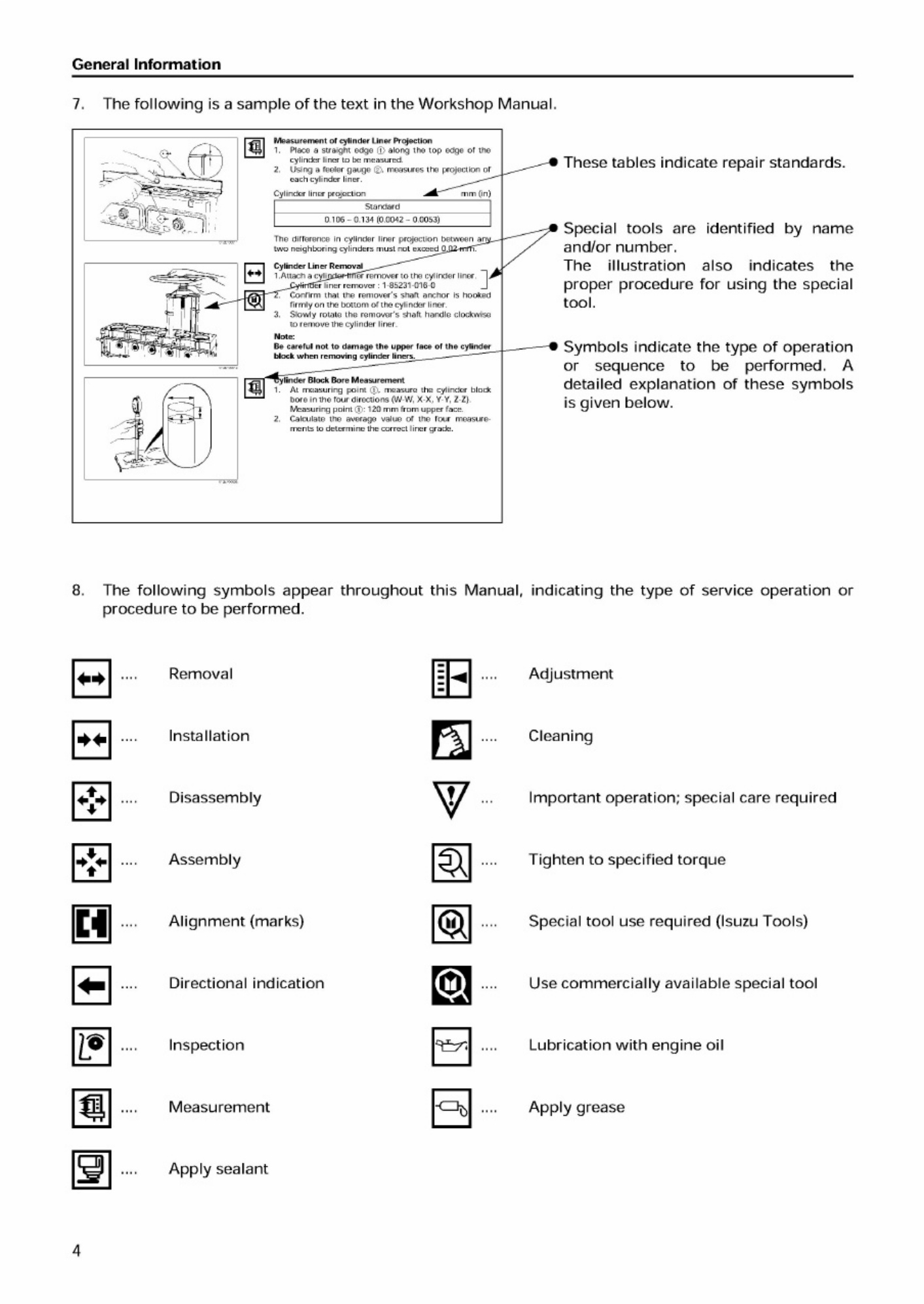 Sample 6 of Isuzu 6SD1T Engine Workshop Service Manual [PDF]