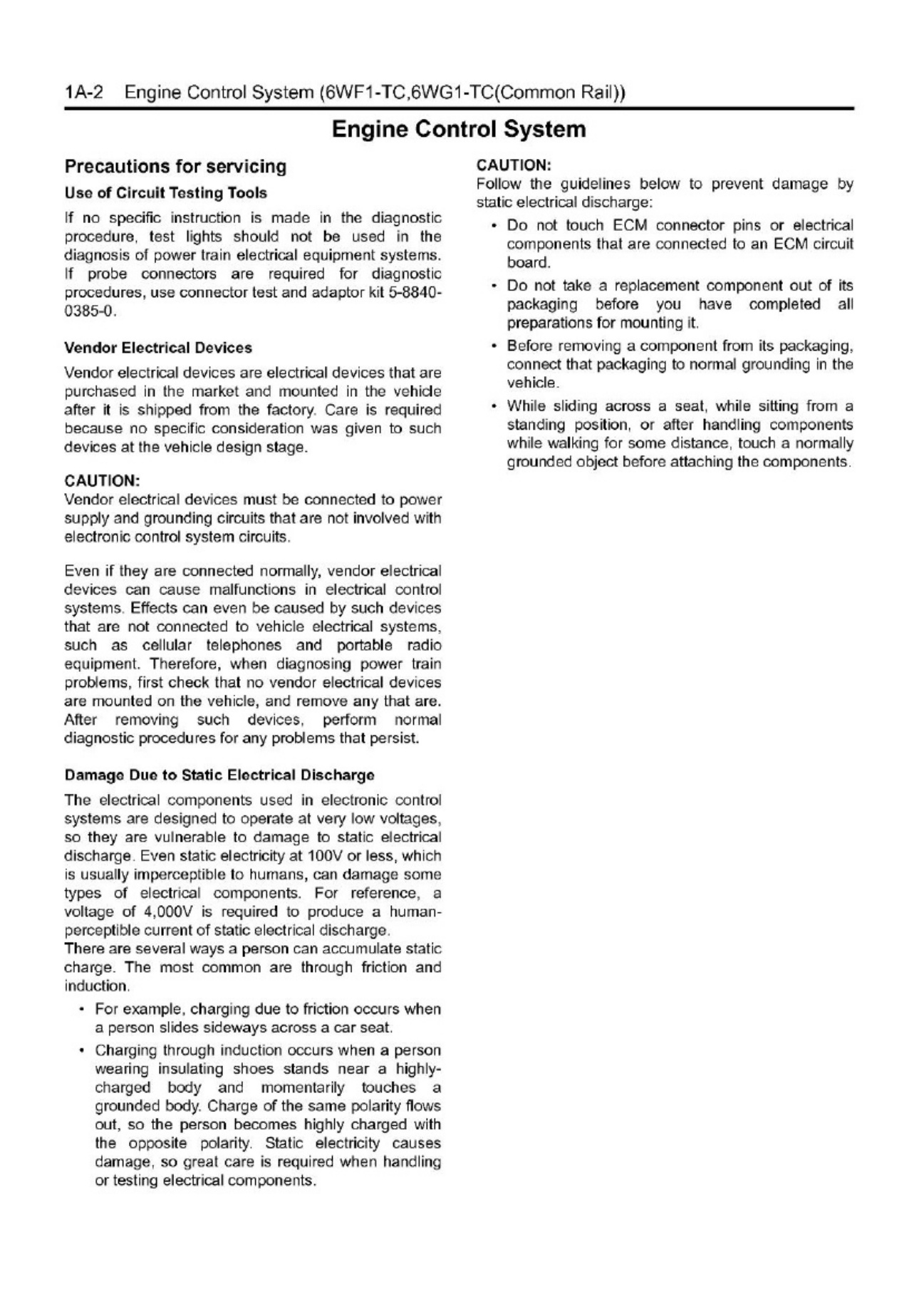 Sample 2 of Isuzu 6wf1 and 6wg1 Technical Manual [PDF]