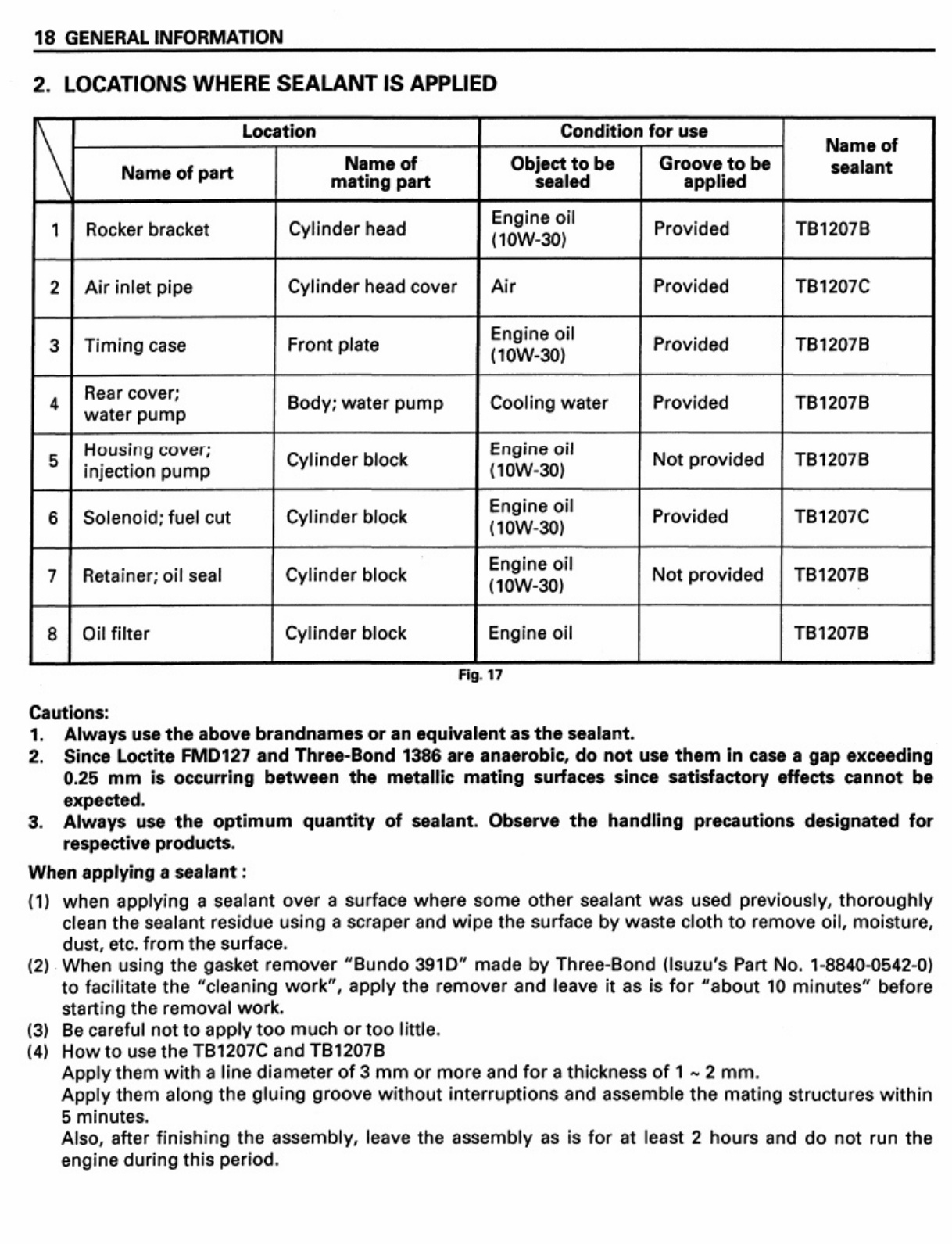 Sample 3 of Isuzu AA-4LE2 Workshop Service Manual [PDF]