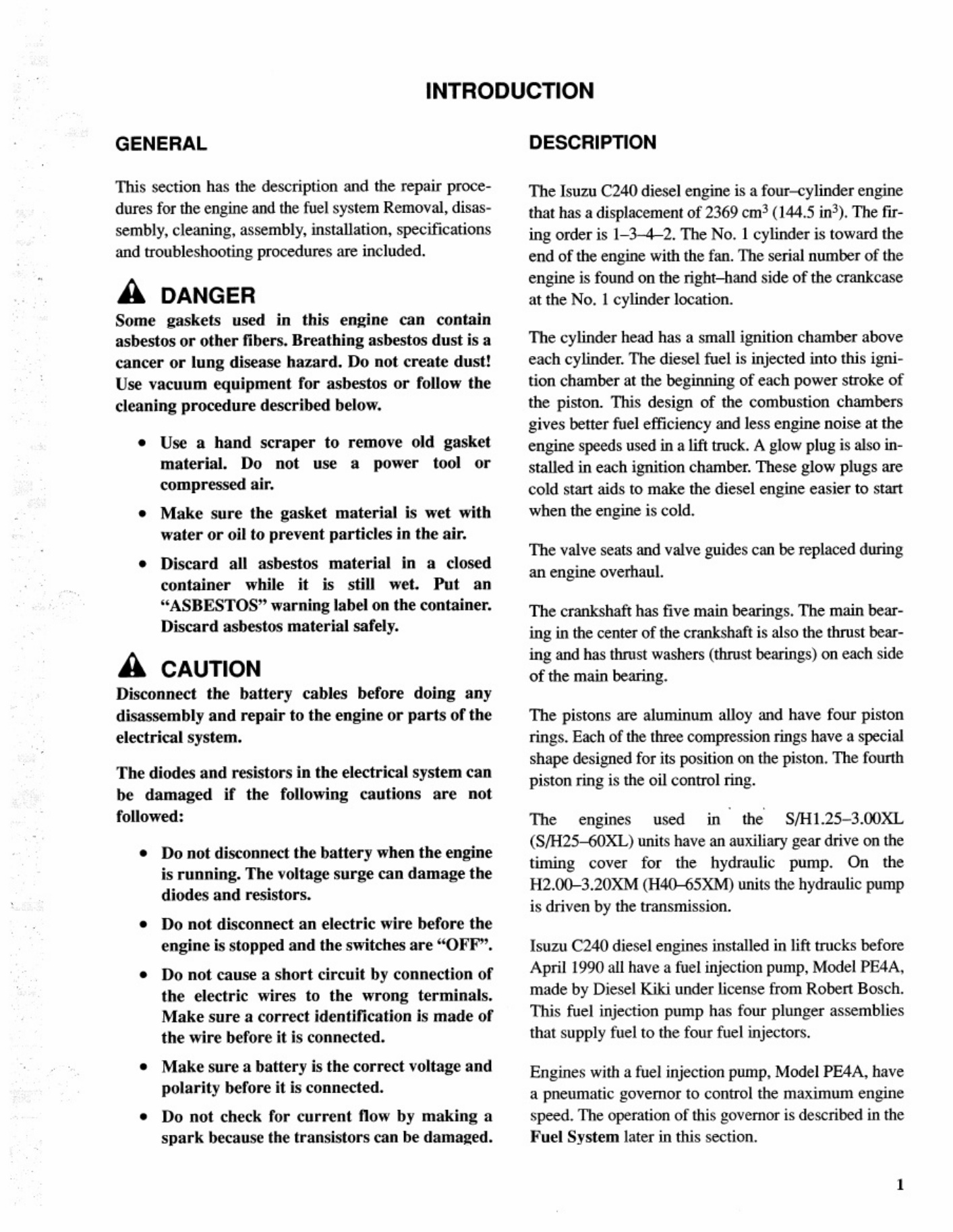 Sample 4 of Isuzu C240 2 4L Engine Technical Manual [PDF]