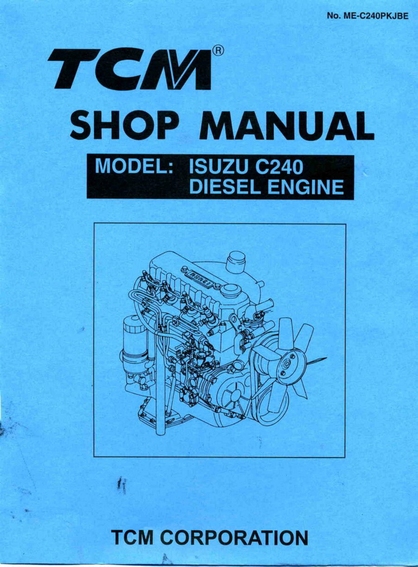 Isuzu C240 Workshop Service Manual [PDF] cover