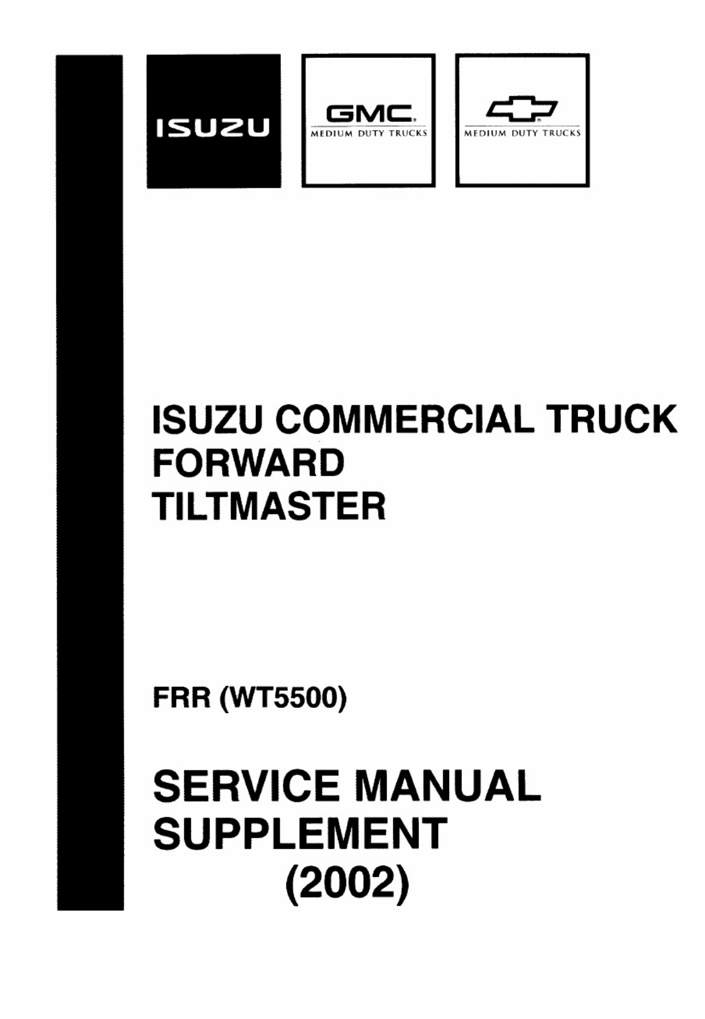 Sample 4 of Isuzu Commerical Truck FRR Wt5500 2002 Workshop Service Manual [PDF]