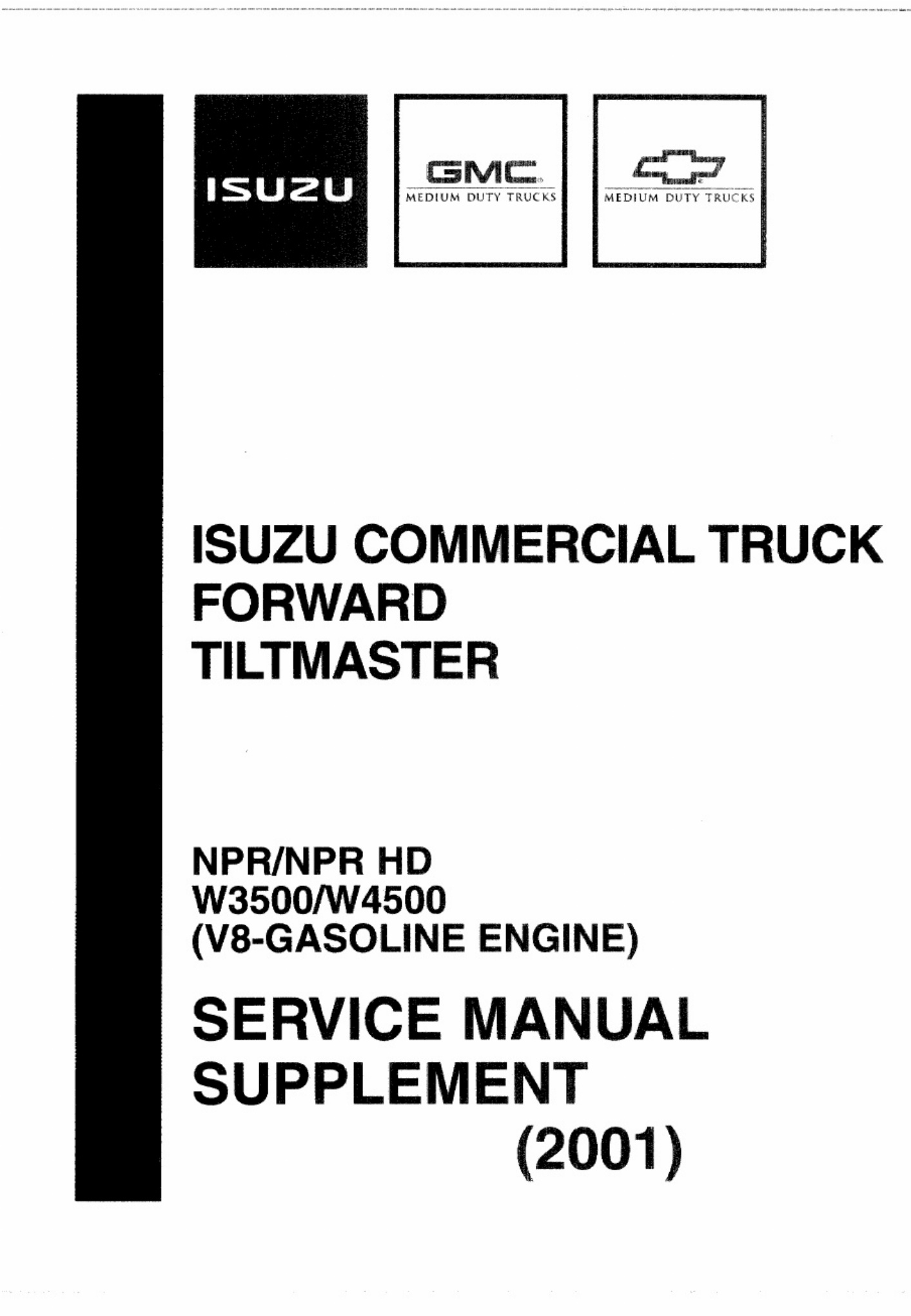 Sample 4 of Isuzu Commerical Truck NPR 2001 Workshop Service Manual [PDF]