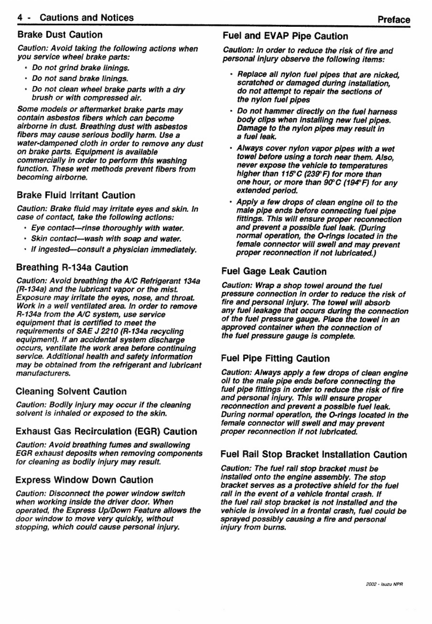 Sample 7 of Isuzu Commerical Truck NPR 2001 Workshop Service Manual [PDF]