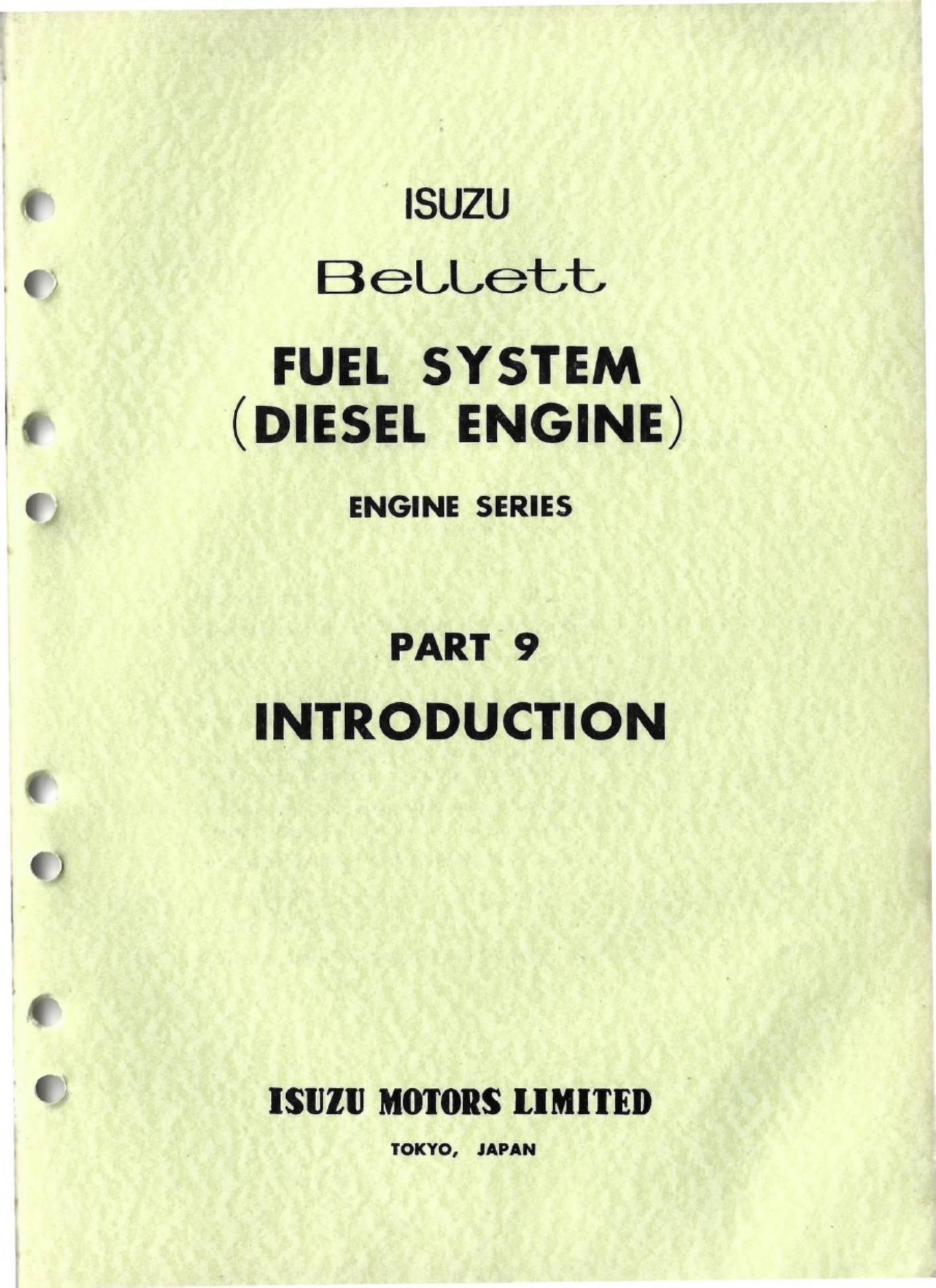 Sample 3 of Isuzu Diesel Fuel System Overview Technical Manual [PDF]