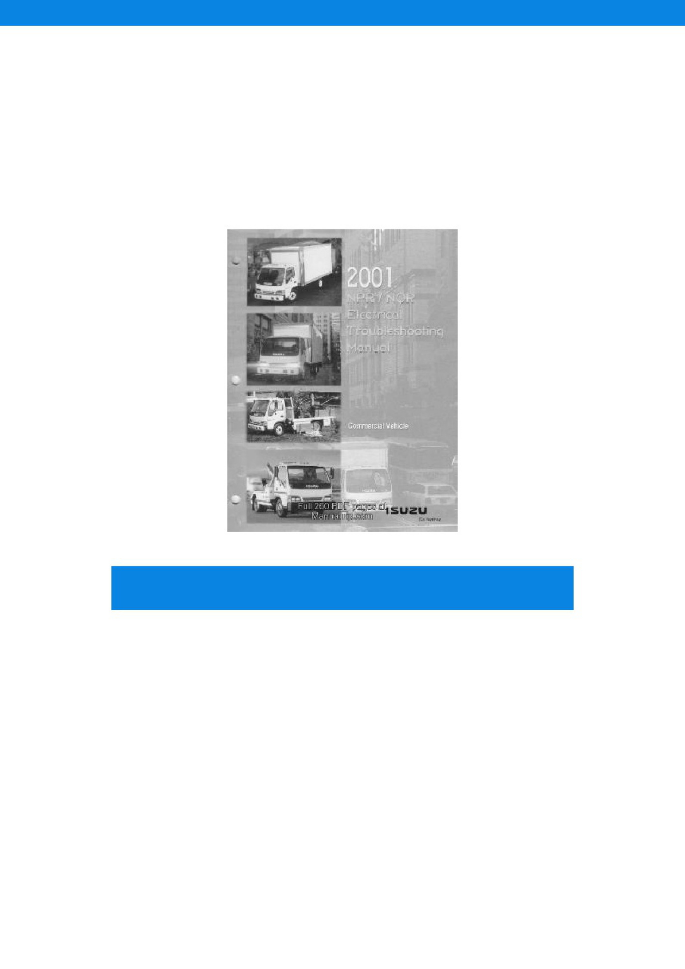 Isuzu Electrical 2001 NPR NQR Troubleshoo Complete Electrical Wiring Schematic & System Diagram [PDF] cover