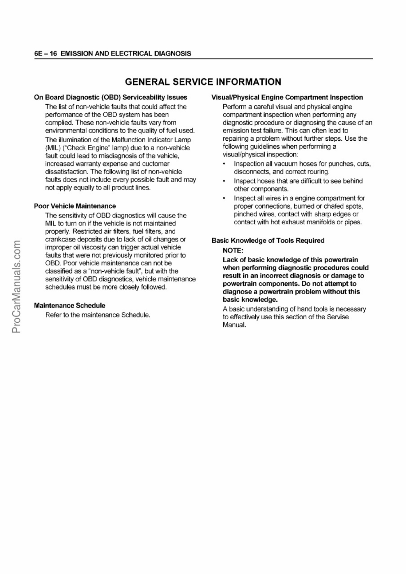 Sample 6 of Isuzu Engine 4H Series Workshop Service Manual [PDF]