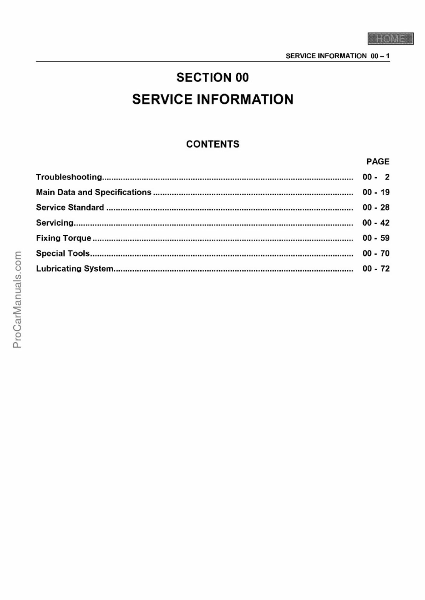 Sample 2 of Isuzu Engine 4H Series Workshop Service Manual [PDF]