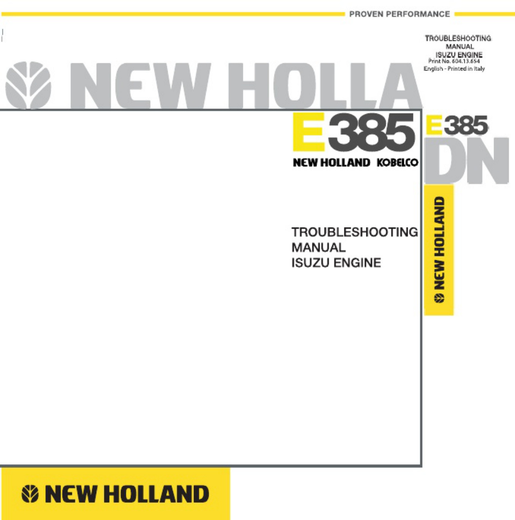 Isuzu Engine 4hk1 6hk1 Troubleshooting Technical Manual [PDF] cover
