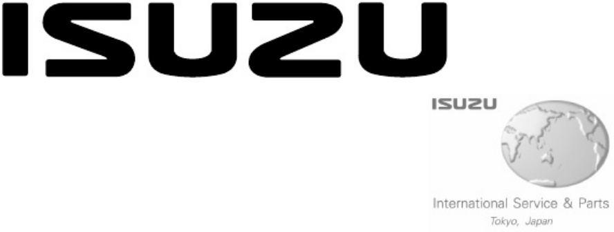 Isuzu Engine 6WF1-TC Commanrail Workshop Service Manual [PDF] cover