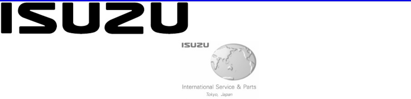Isuzu Engine 6wf1 TC Commanrail Workshop Service Manual [PDF] cover