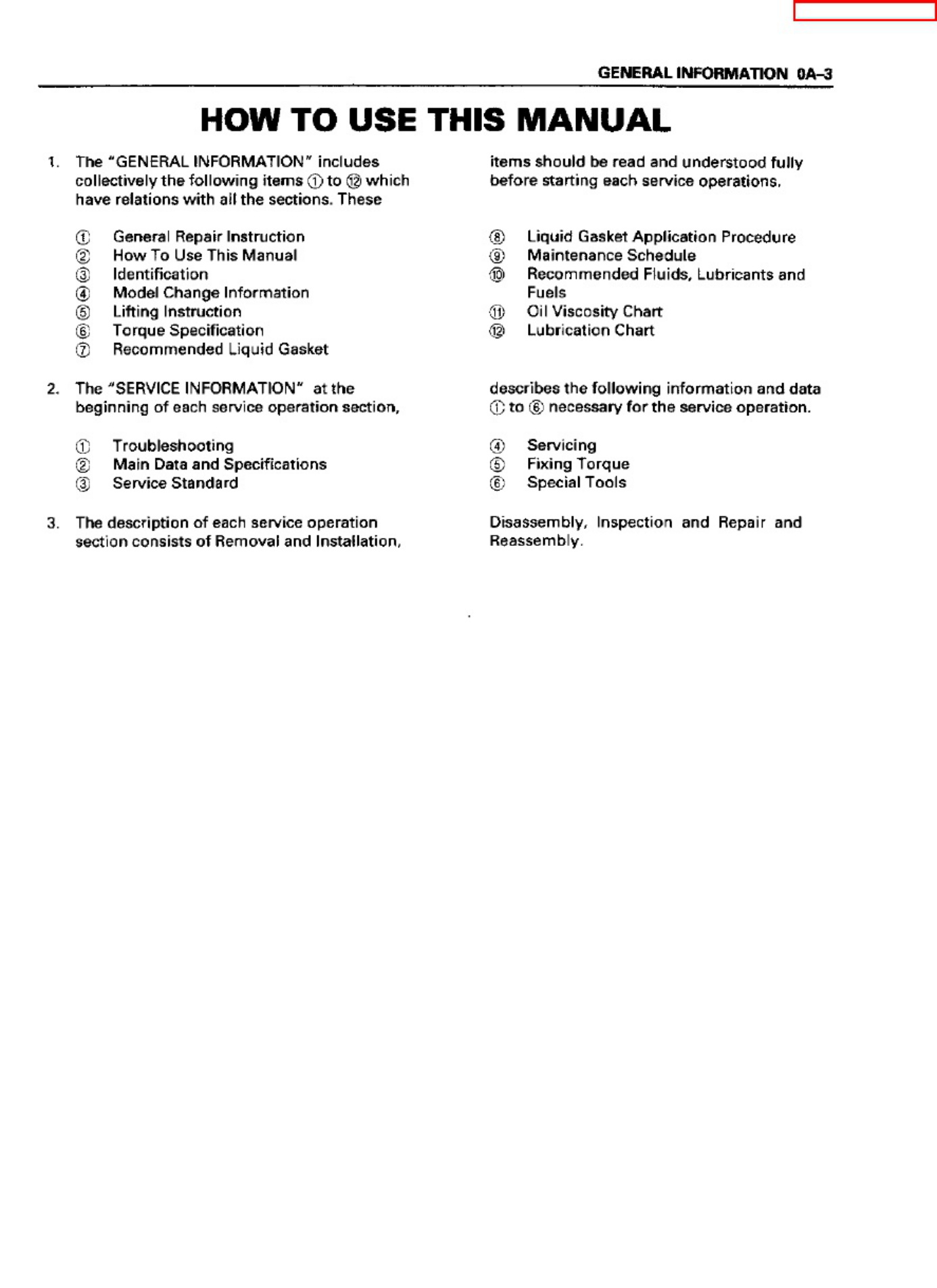 Sample 2 of Isuzu F G Series Workshop Service Manual [PDF]