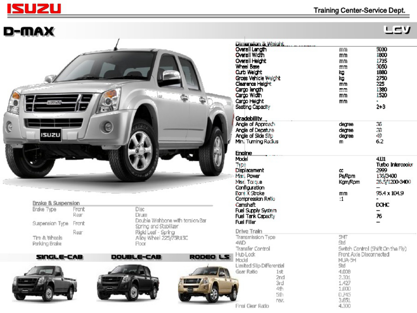 Sample 4 of Isuzu Giga Engine Training Overview Technical Manual [PDF]