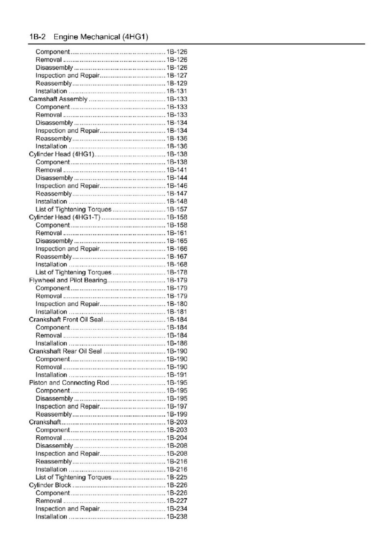 Sample 6 of Isuzu N Series Lg4Hg We 0871 4Hg1 08 14 Workshop Service Manual [PDF]