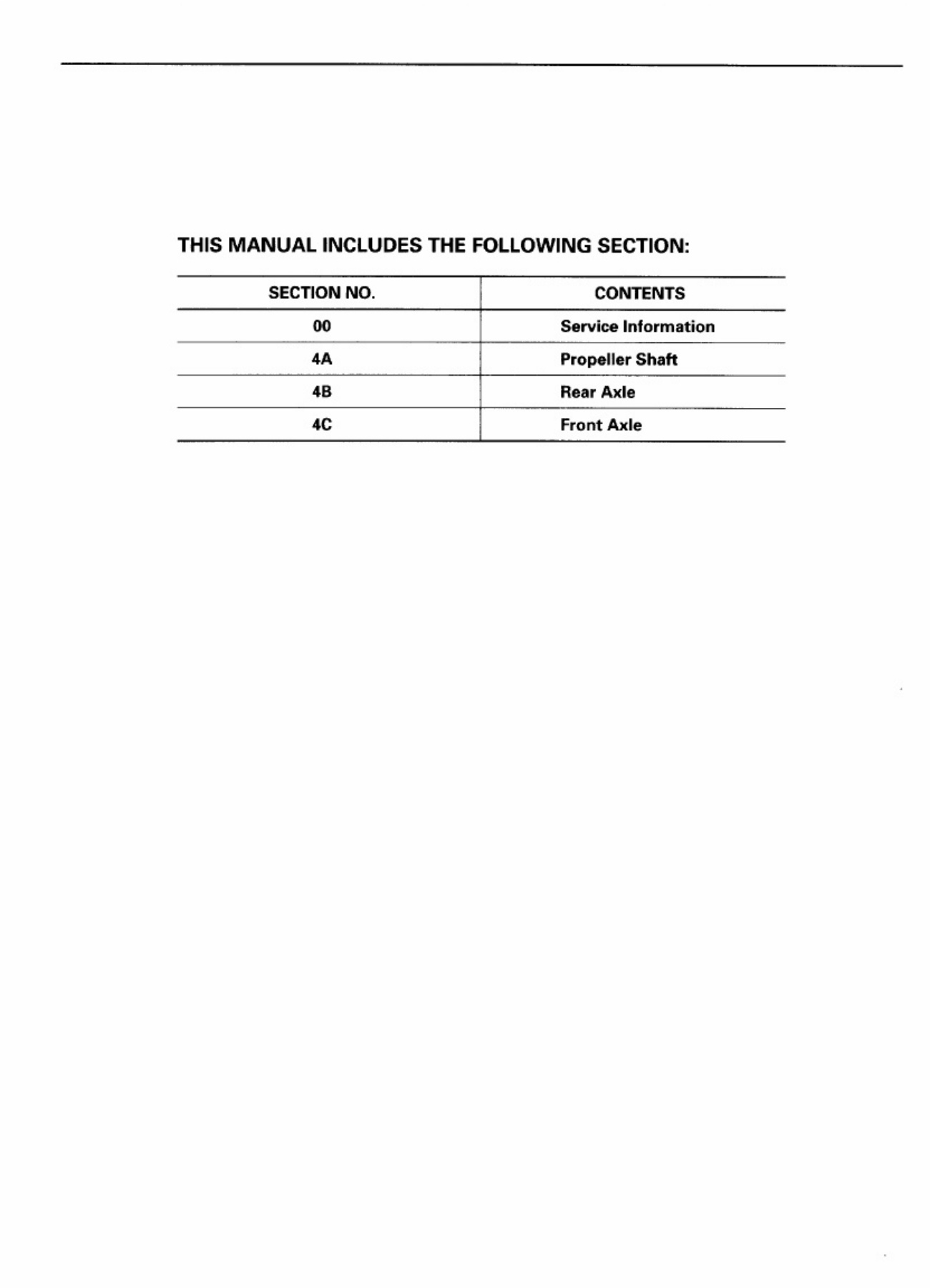 Sample 5 of Isuzu N Series Propeller Shaft and Axle Workshop Service Manual [PDF]