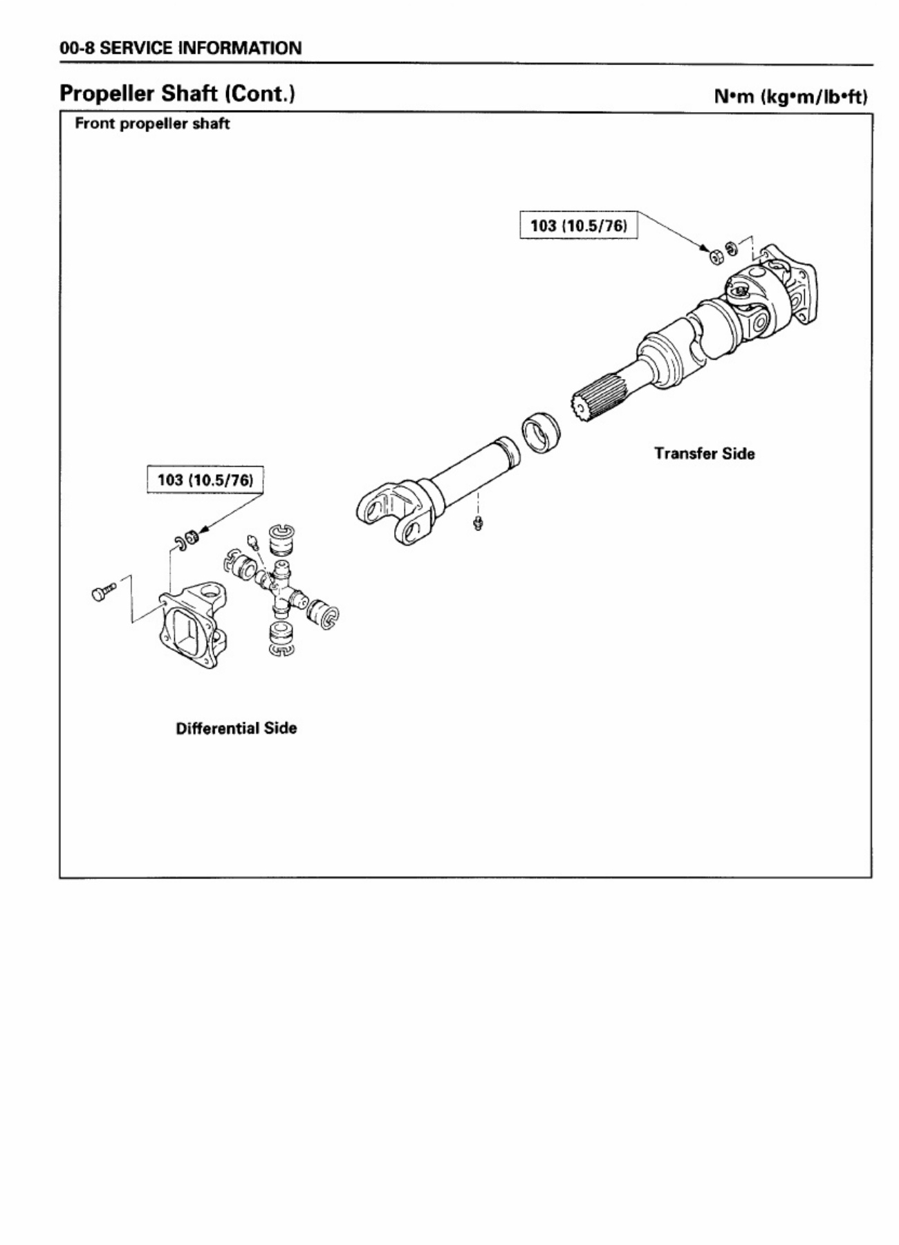 Sample 7 of Isuzu N Series Propeller Shaft and Axle Workshop Service Manual [PDF]