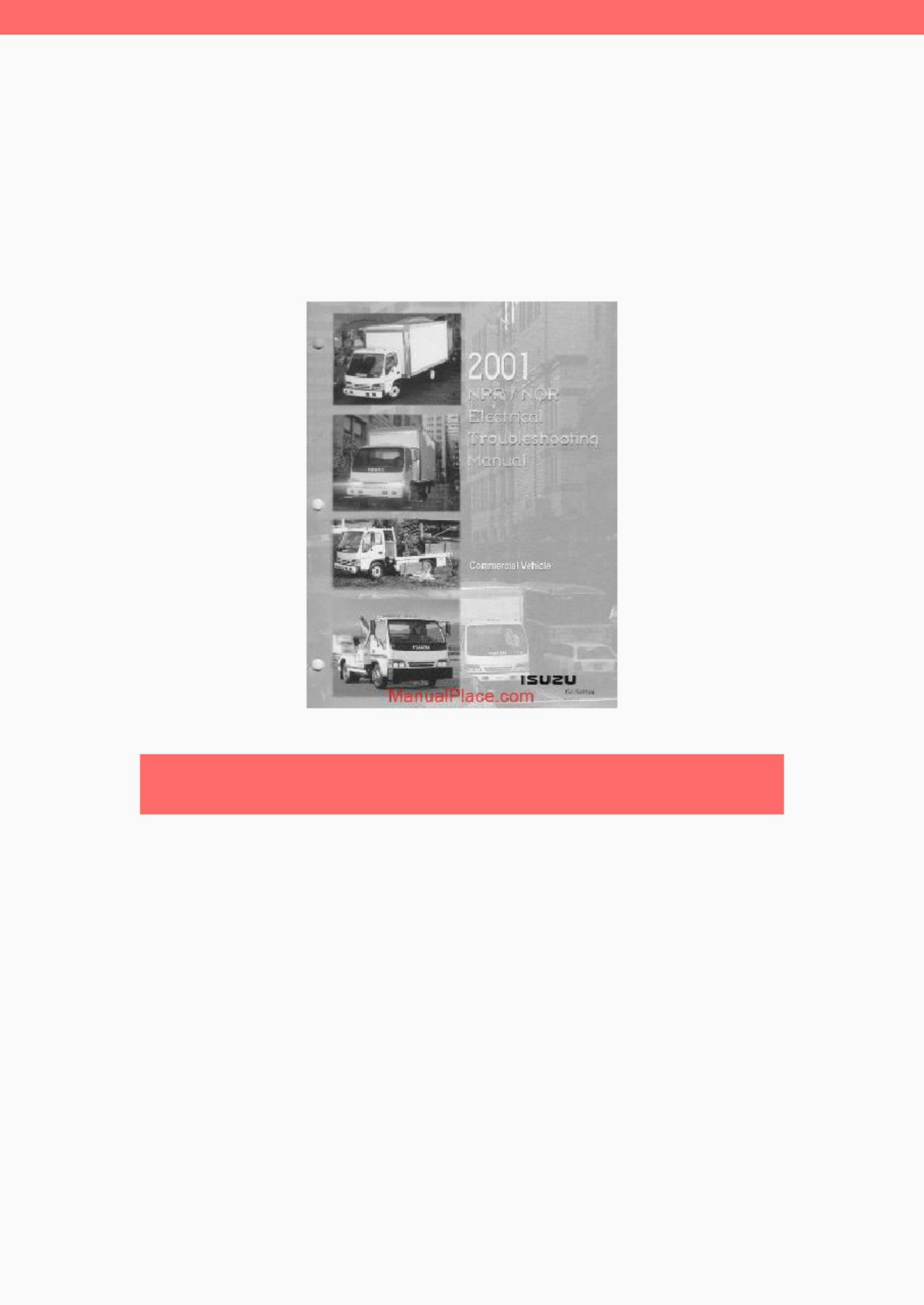 Sample 3 of Isuzu NPR NQR 2001 Electrical Troubeshoot Complete Electrical Wiring Schematic & System Diagram [PDF]