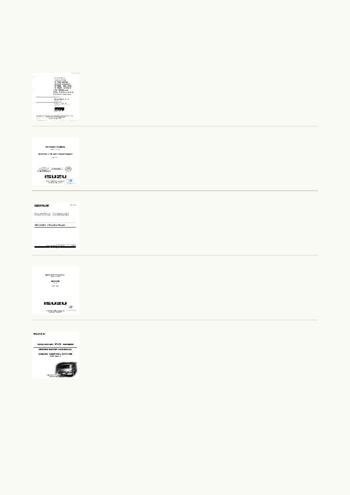 Sample 3 of Isuzu TF Series Gasoline Engine Workshop Service Manual [PDF]