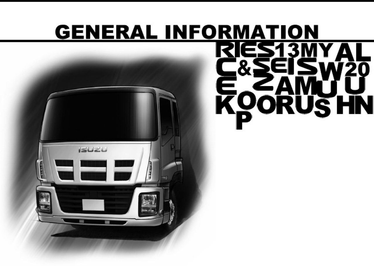 Sample 3 of Isuzu Workshop Workshop Service Manual [PDF]