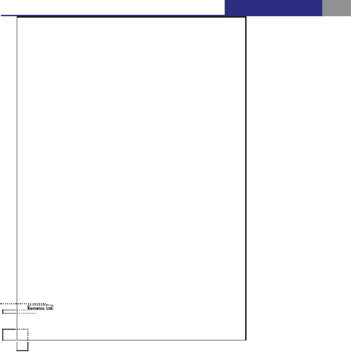 Sample 8 of Komatsu Logotype Usage Guidelines Technical Manual [PDF]