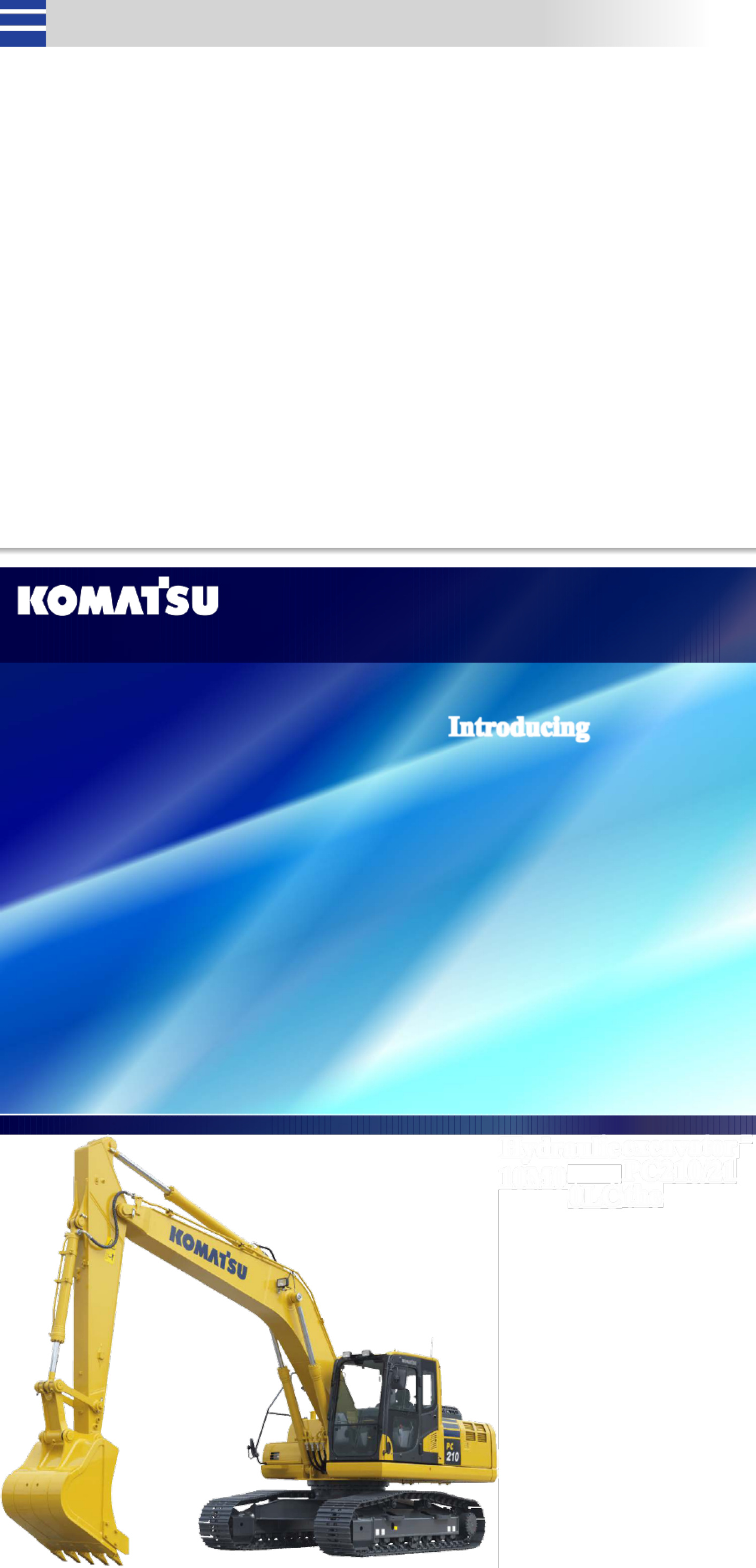 Sample 2 of Komatsu PC210-10M0 Hydraulic Excavator Technical Manual [PDF]