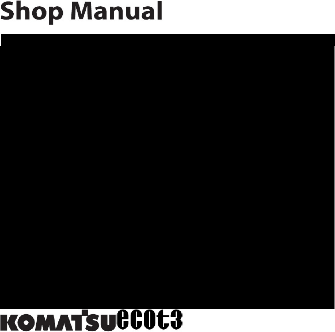 Sample 4 of Komatsu PC300 Technical Manual [PDF]