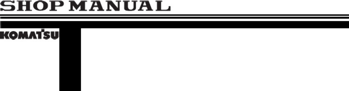 Sample 5 of Komatsu PC300 Technical Manual [PDF]