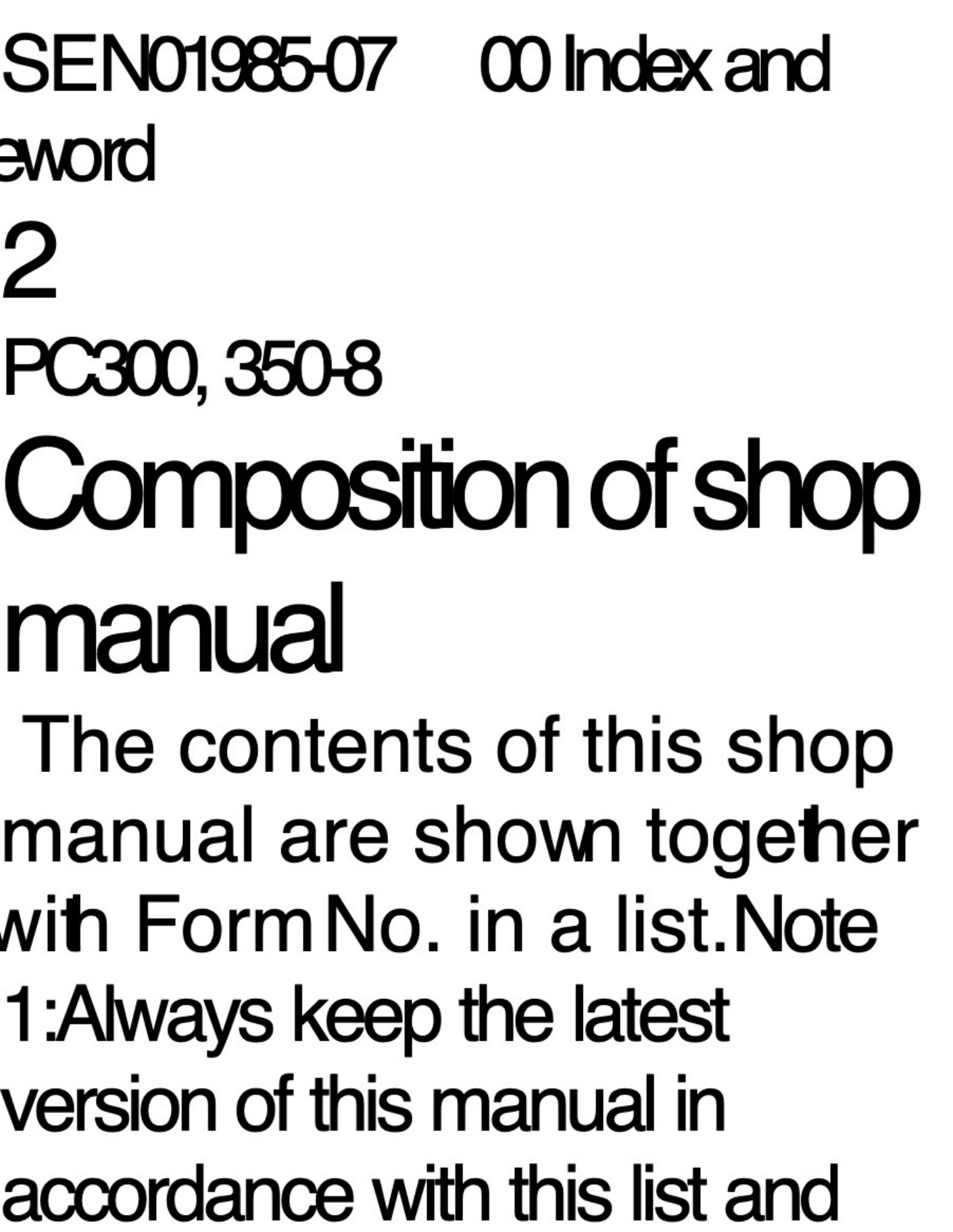 Sample 6 of Komatsu PC300 Technical Manual [PDF]