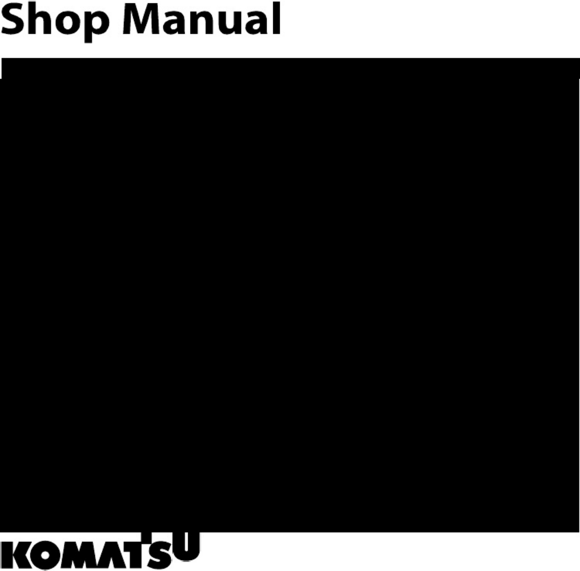 Komatsu PC30MR-5 Technical Manual [PDF] cover