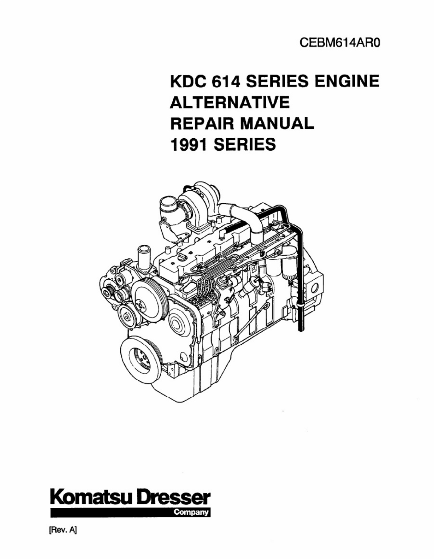 Komatsu Repair Heavy Duty Diesel Engine Workshop Service Manual [PDF] sample cover