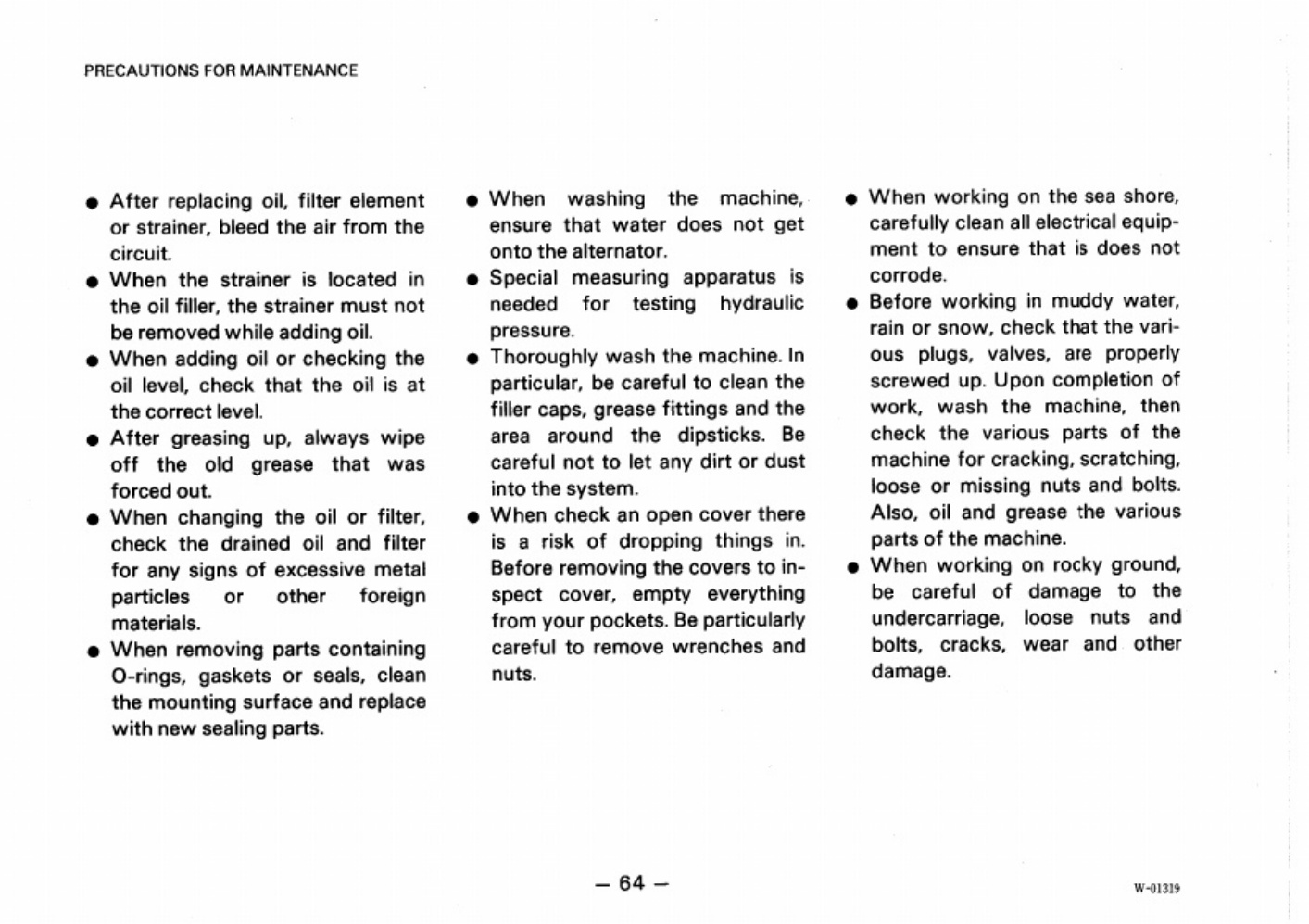 Sample 7 of Komatsu WA 150 1 Maintenance Operation & Maintenance Manual (OMM) [PDF]