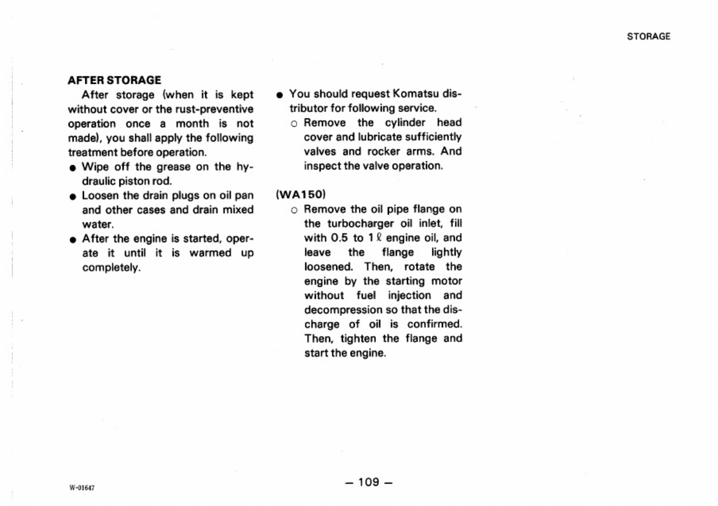 Sample 8 of Komatsu WA 150 1 Maintenance Operation & Maintenance Manual (OMM) [PDF]
