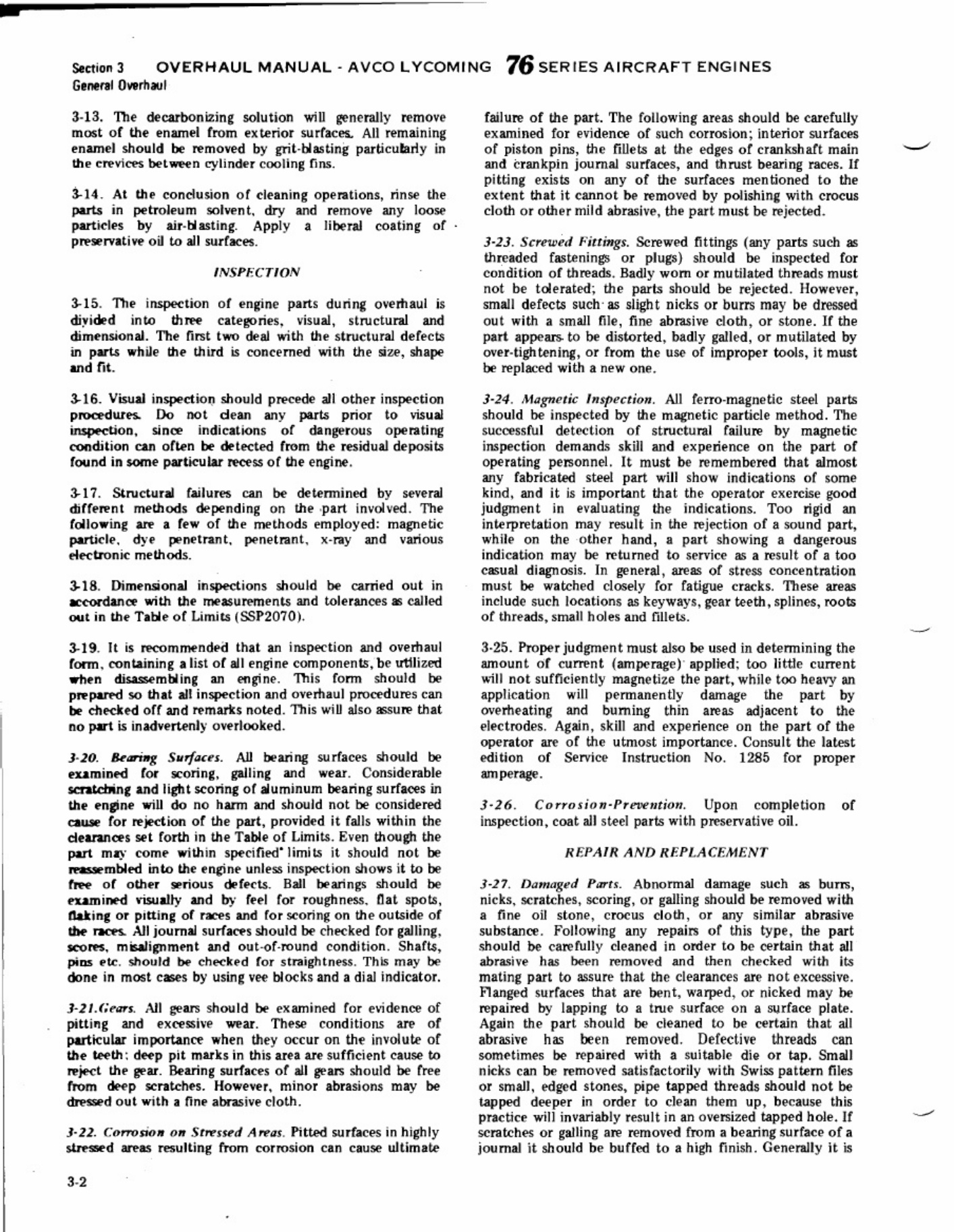 Sample 5 of Lycoming Engines Lycoming 76 Series Overhaul Technical Manual [PDF]