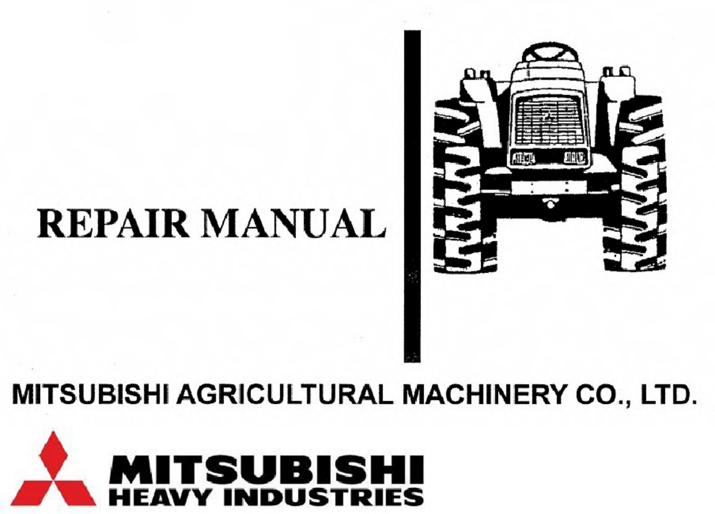 Mitsubishi Mitsubishi Tractor Workshop Service Manual [PDF] cover