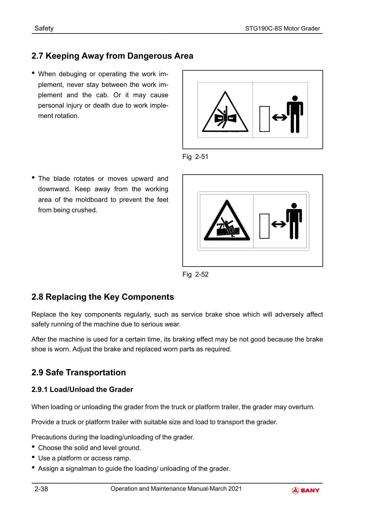 Sample 5 of Sany Heavy STG190C-8S Motor Grader Operation & Maintenance Manual (OMM) [PDF]