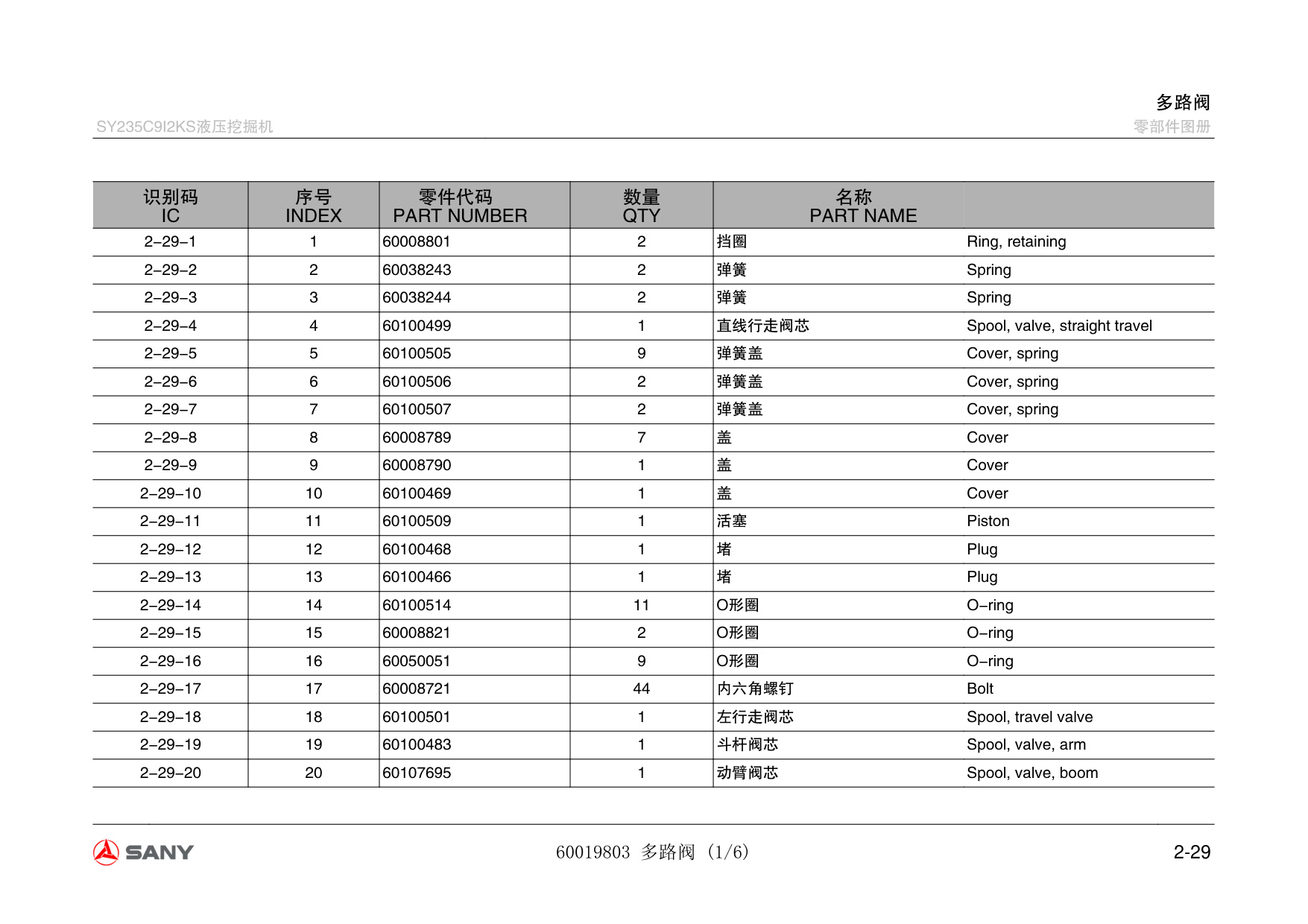 Sample 4 of Sany Heavy SY205C8 Hydraulic Excavator Technical Manual [PDF]