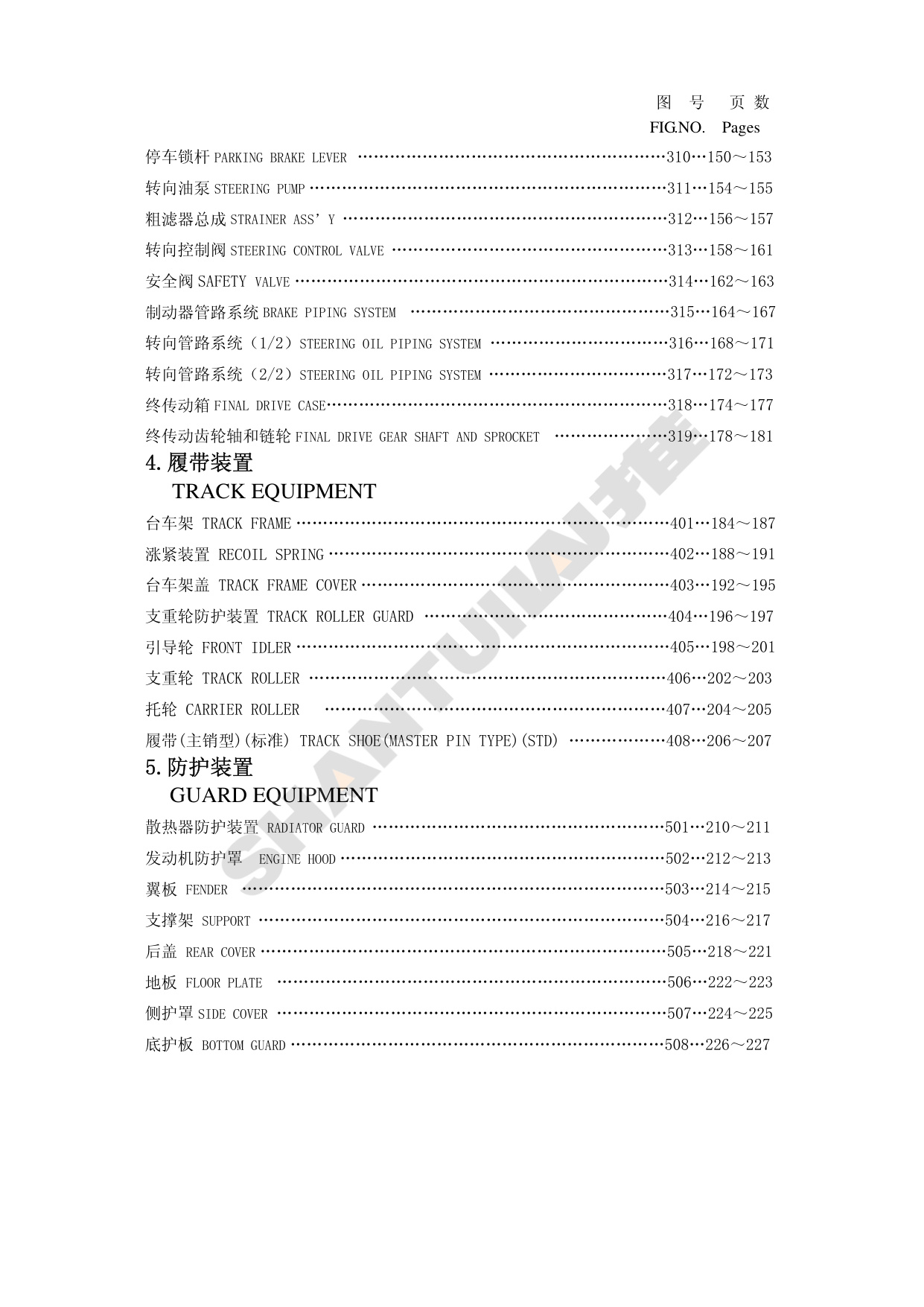 Sample 2 of Shantui SD32 Crawler Bulldozer Parts Catalog [PDF]