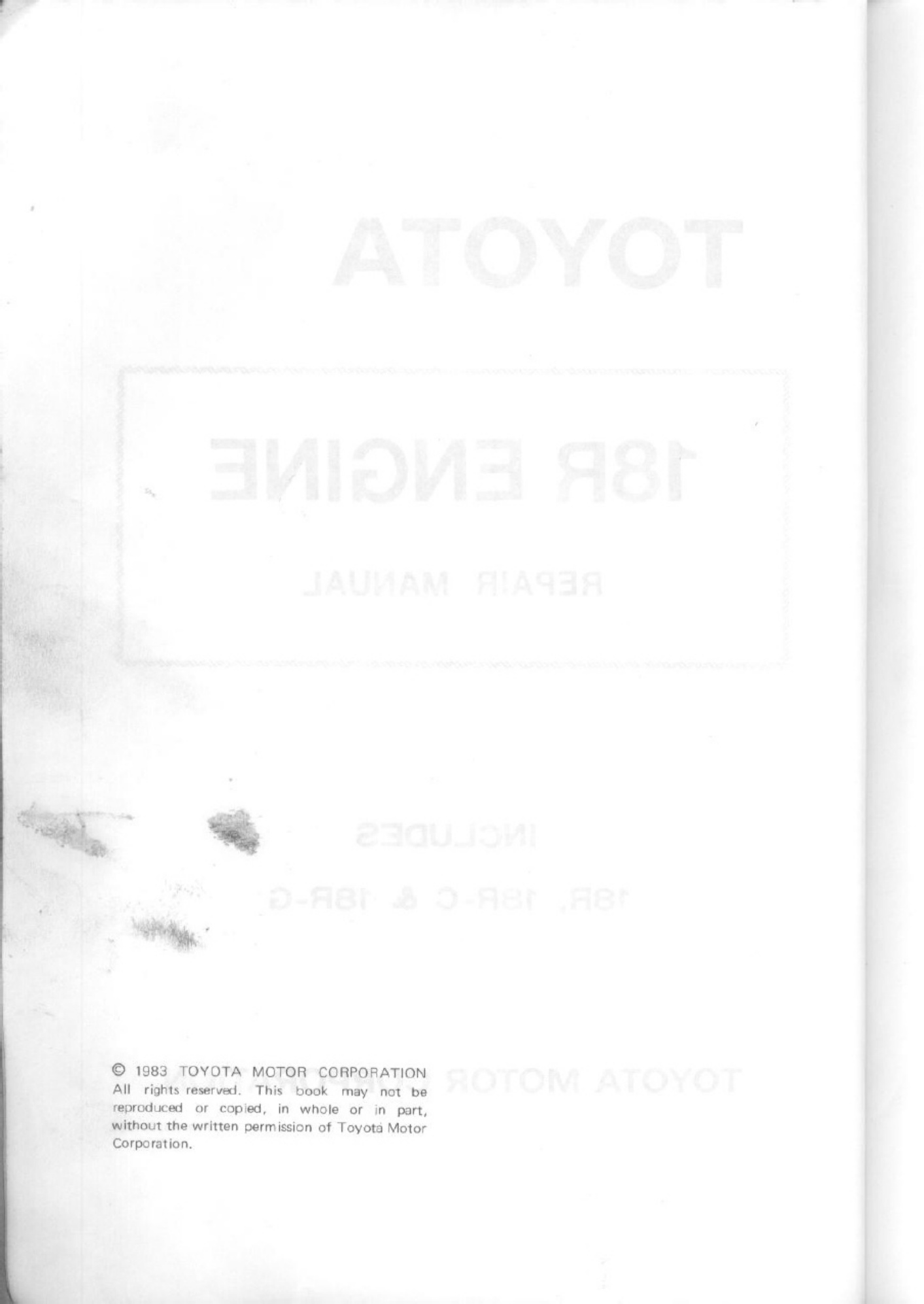 Sample 2 of Toyota 18R RG Engine Technical Manual [PDF]
