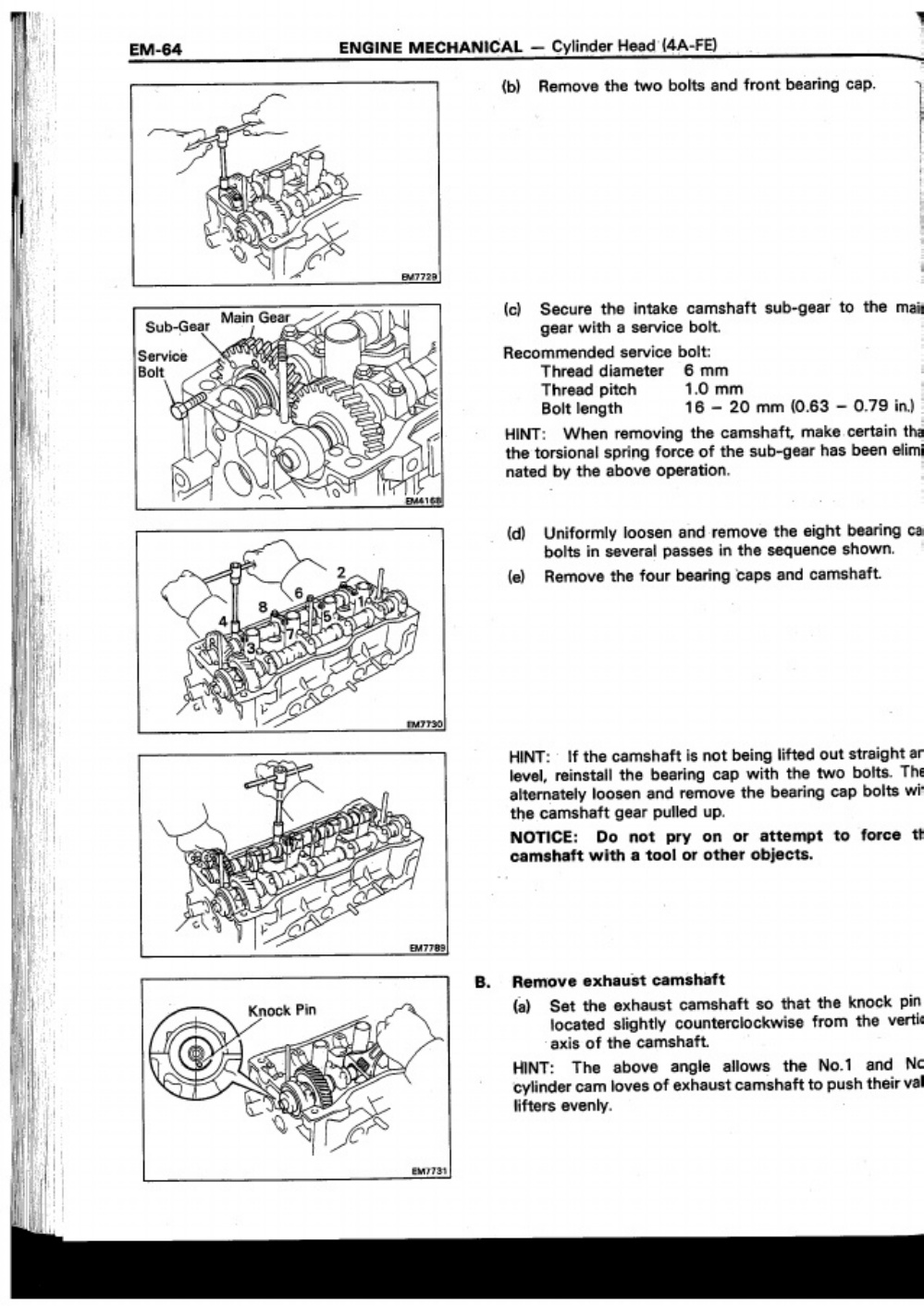 Sample 5 of Toyota 1985 Toyota Corolla FWD Workshop Service Manual [PDF]