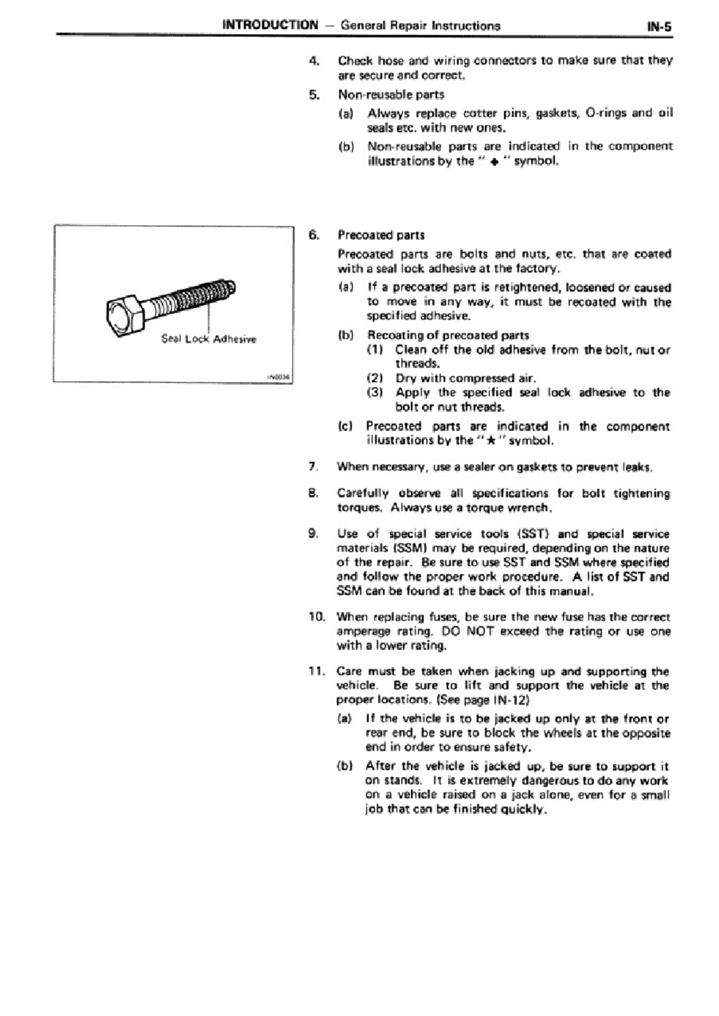 Sample 5 of Toyota 1990 Toyota Celica Workshop Service Manual [PDF]
